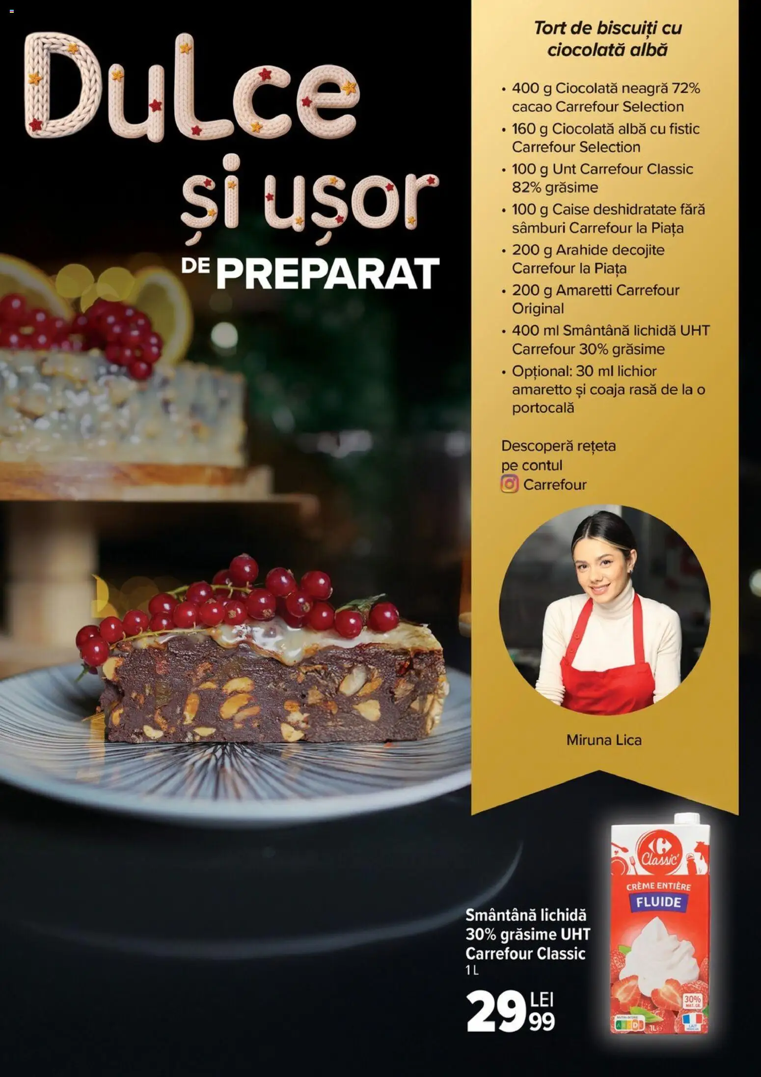Noul catalog Carrefour – valabil de la 19.11.2025 | Pagină: 20 | Produse: Arahide, Ciocolată, Smântână, Ahtapot