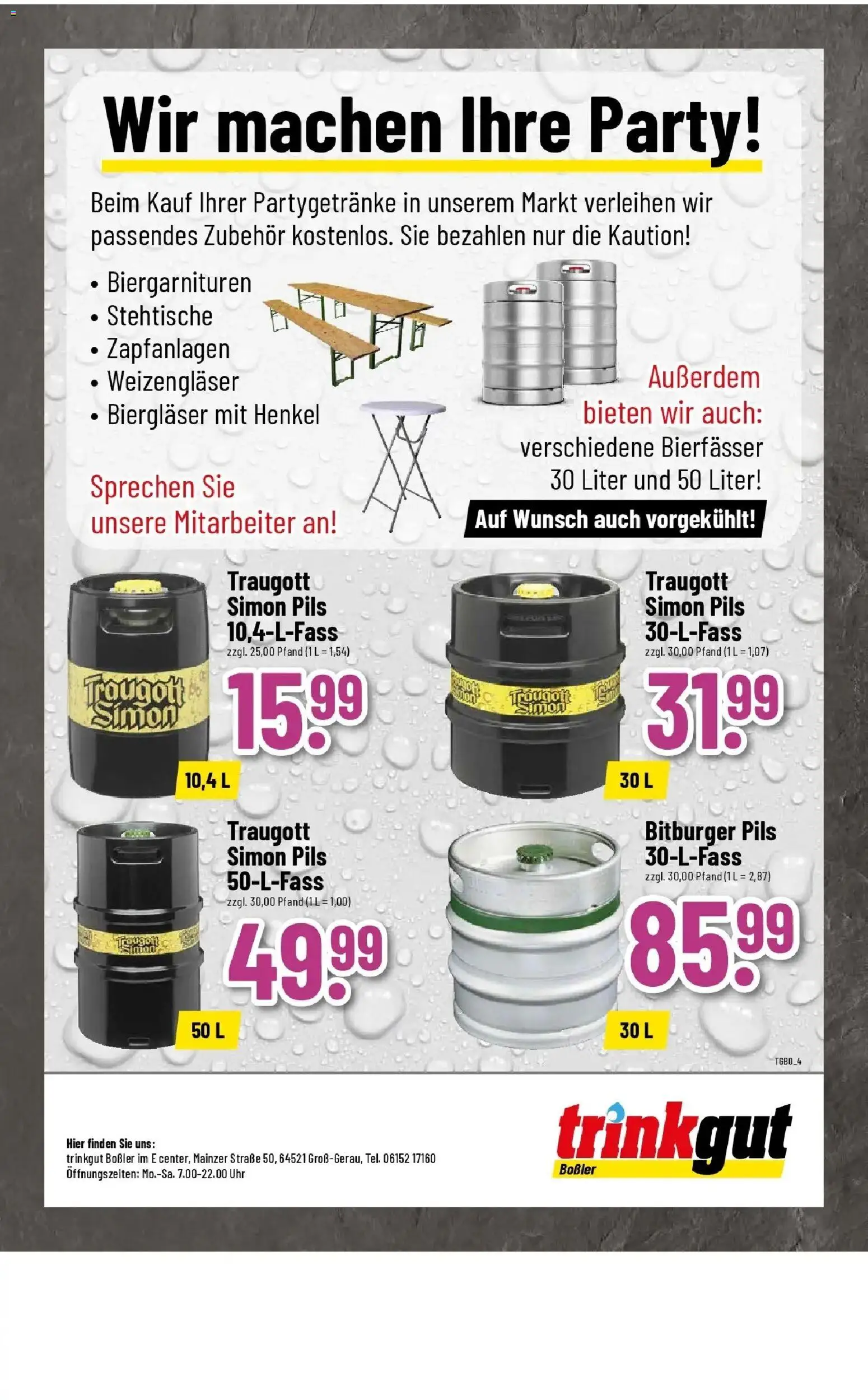 E center Prospekt Groß-Gerau	 – gültig ab 23.03.2026 | Seite: 62 | Produkte: Bitburger, Pils, Uhr