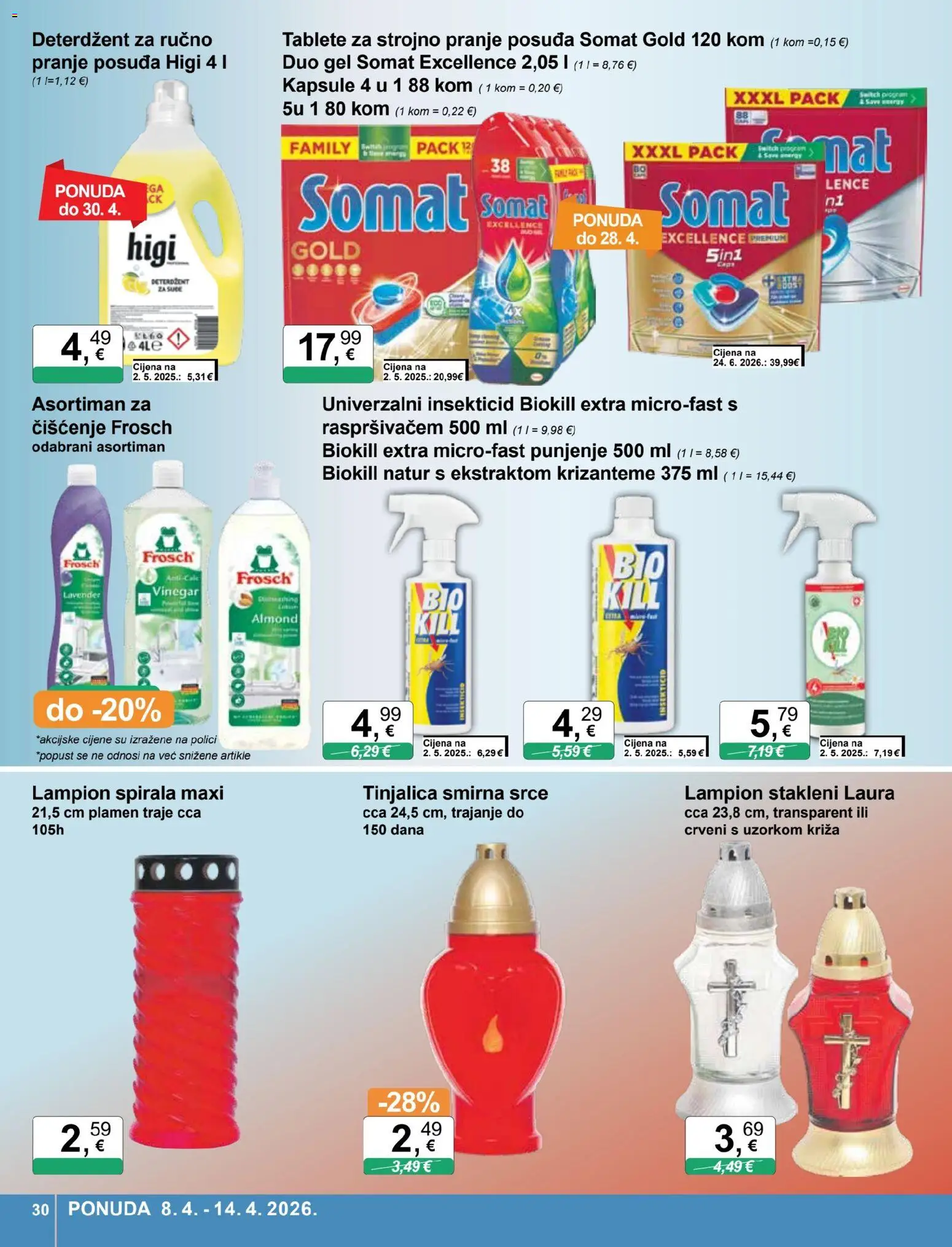 KTC katalog | vrijedi od 08.04.2026 | Stranica: 30 | Proizvodi: Deterdžent, Lampion, Somat