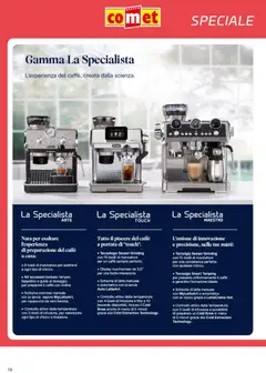 Anteprima del volantino Comet De'Longhi Caffè catalogo valido a partire dal 05.11.2025 | Pagina: 10 | Prodotti: Caffè, Latte, Infusione
