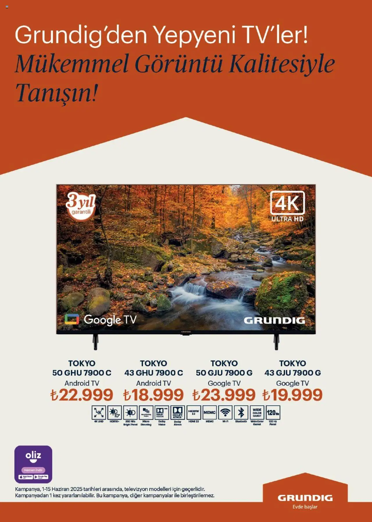 Arçelik Katalog - 01.06.2025 tarihinden itibaren geçerlidir | Sayfa: 106 | Ürünler: TV, Televizyon