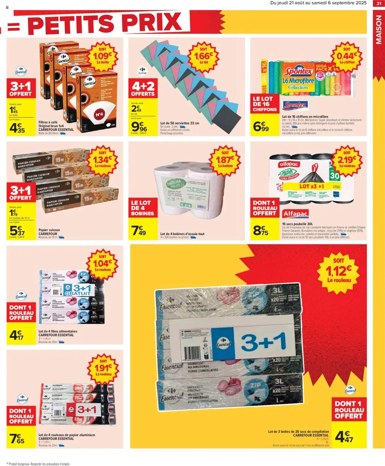  | Page: 23 | Produits: Poubelle, Poubelle 50l, Détergent, Sacs poubelle