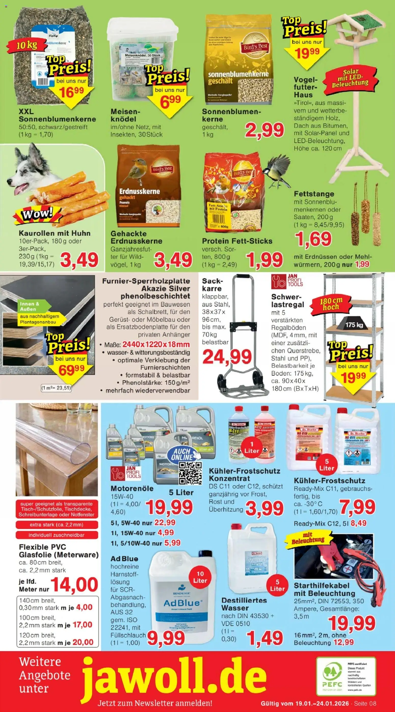 Jawoll Prospekt – gültig ab 19.01.2026 | Seite: 8 | Produkte: Mehl, Wasser