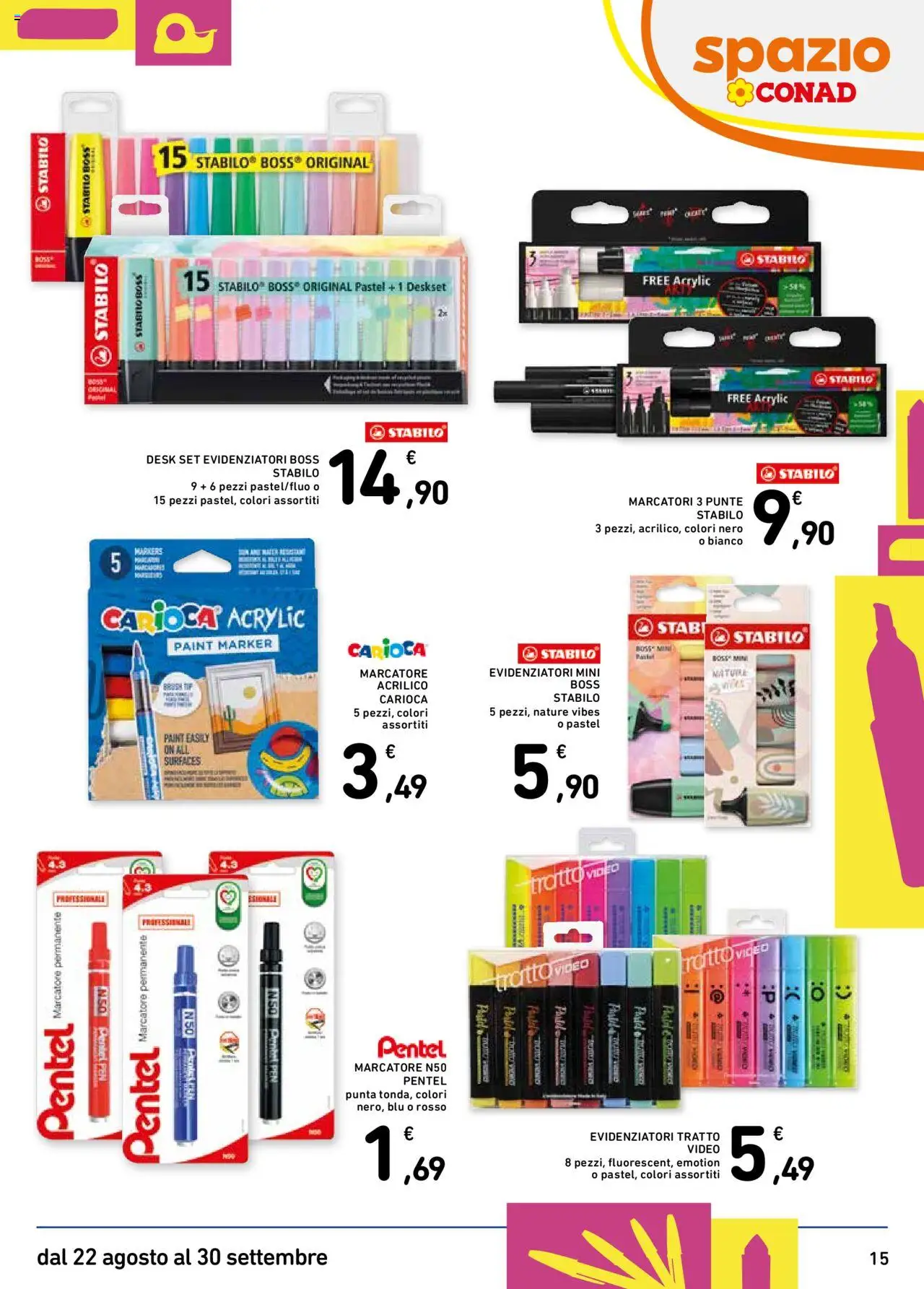 Volantino Spazio Conad del 22.08.2025 | Pagina: 15 | Prodotti: Video