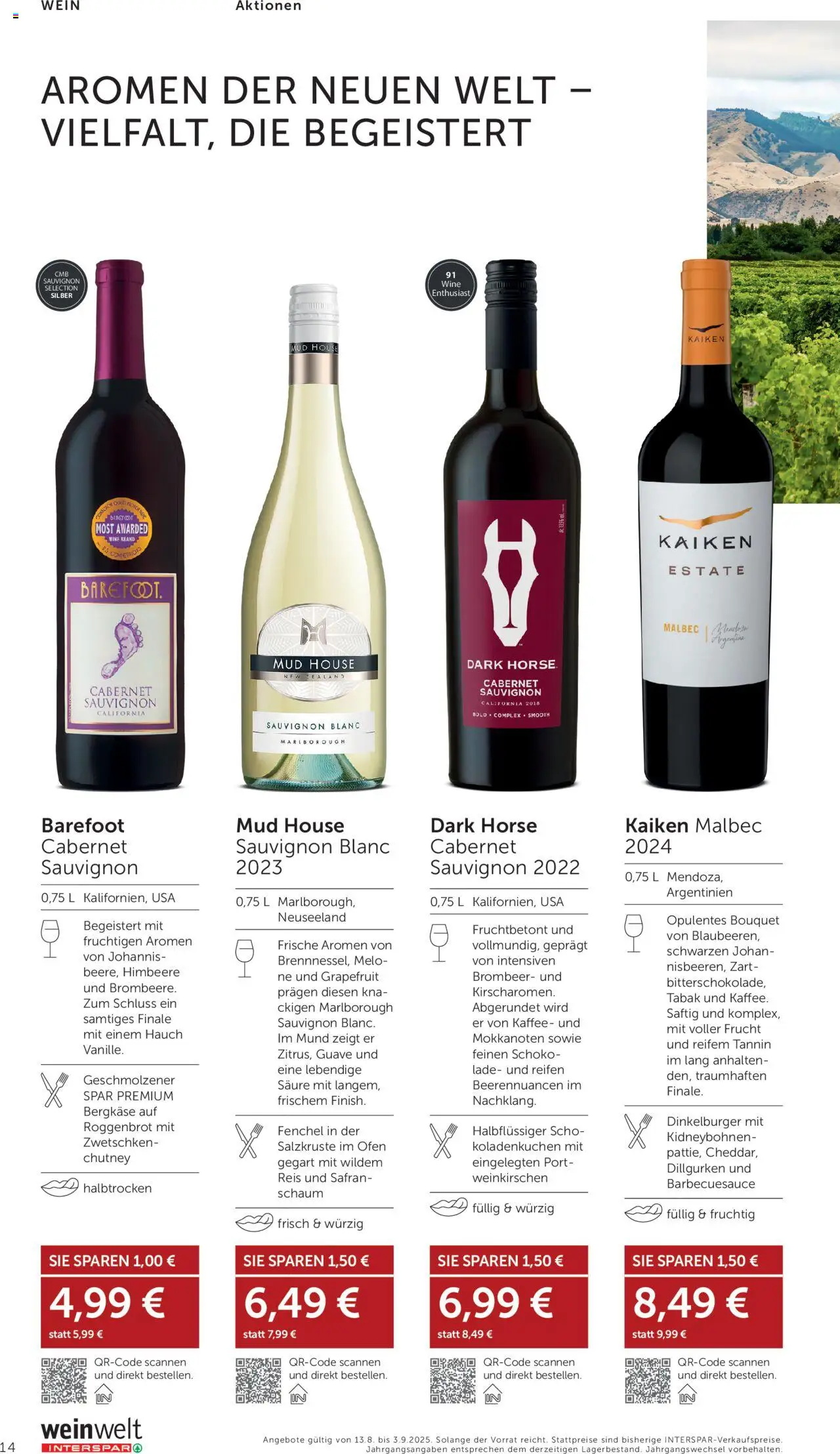 Interspar Wein Welt gültig ab 13.08.2025 | Seite: 14 | Produkte: Ofen, Kaffee, Wein, Reis