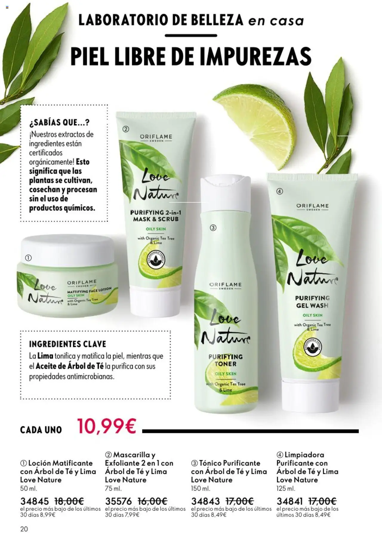 Oriflame - Catálogo Campaña 13 │ válido desde el 14.09.2025 | Página: 20 | Productos: Lima, Κρεμάστρα, Aceite, Té