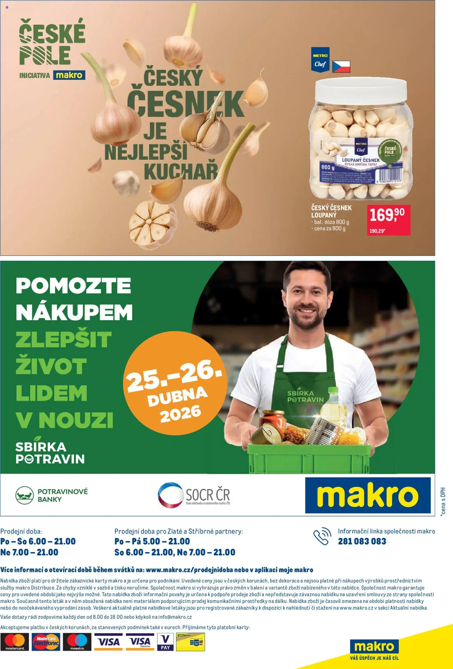 Makro leták - Pro milovníky jídla od 22.04.2026 | Strana: 25 | Produkty: Česnek, Karty, Dekorace