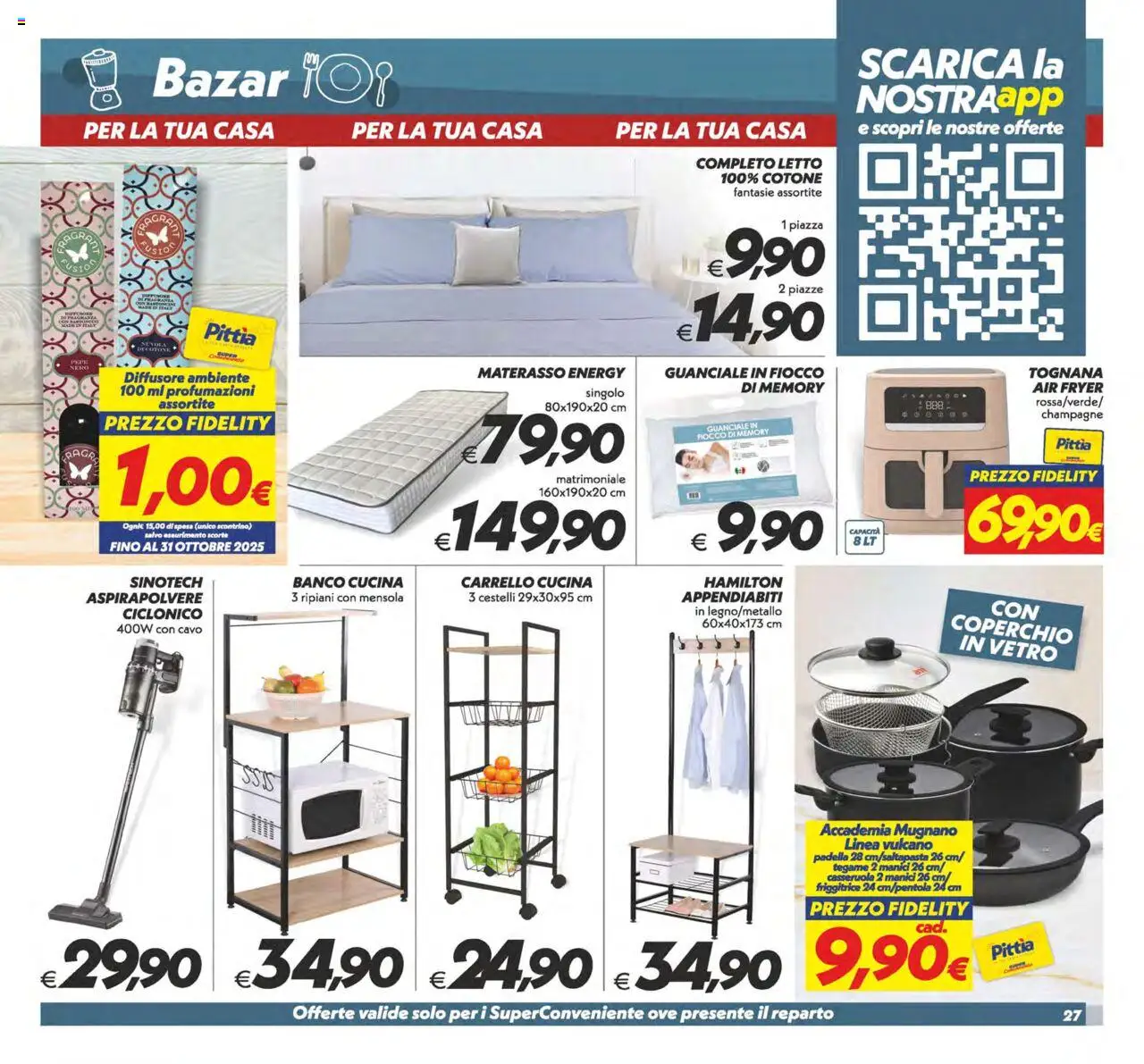 Volantino SuperConveniente del 12.09.2025 | Pagina: 27 | Prodotti: Carrello, Champagne, Cavo, Aspirapolvere