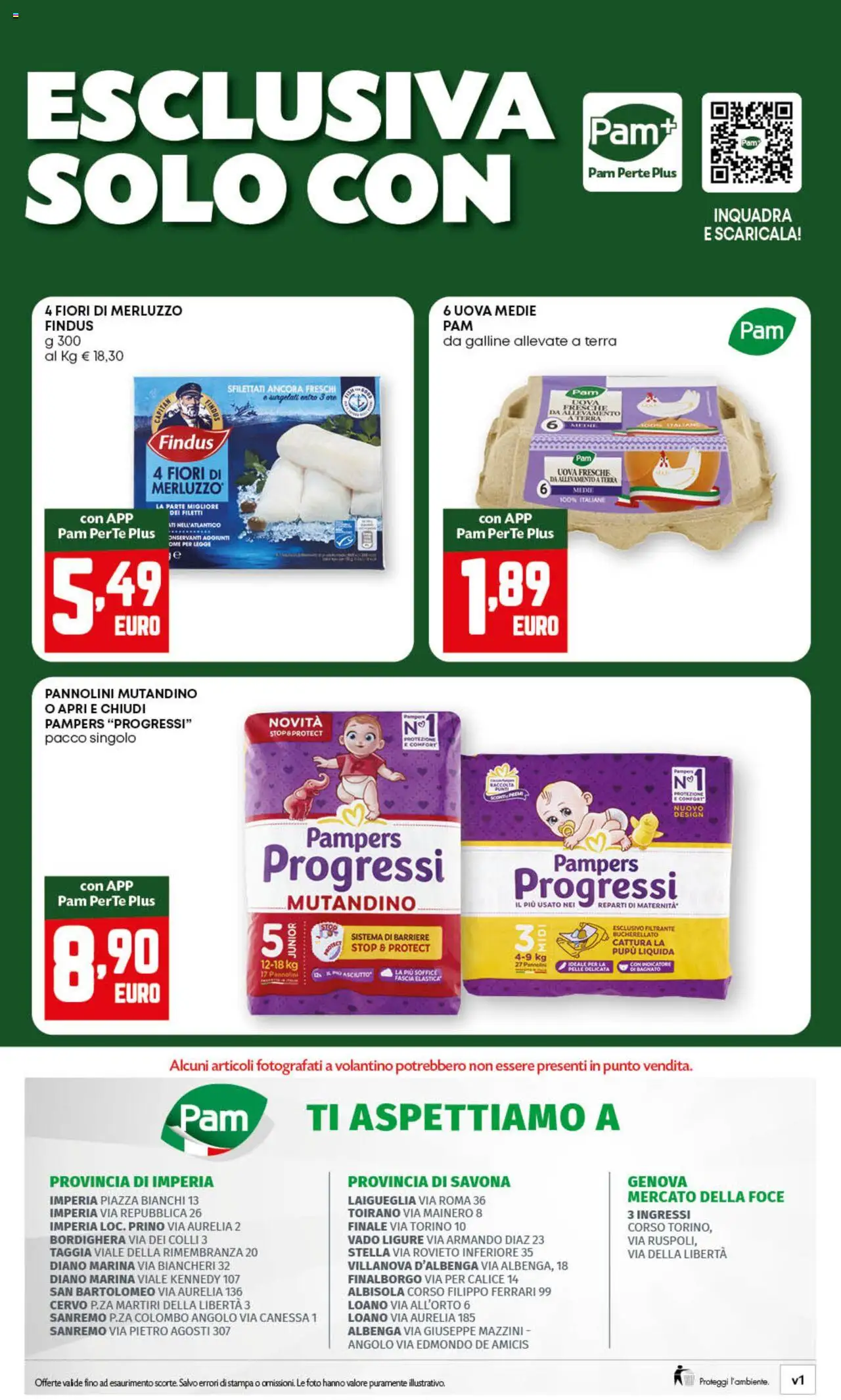 Volantino PAM del 07.08.2025 | Pagina: 12 | Prodotti: Pannolini, Uova, Stampa, Terra