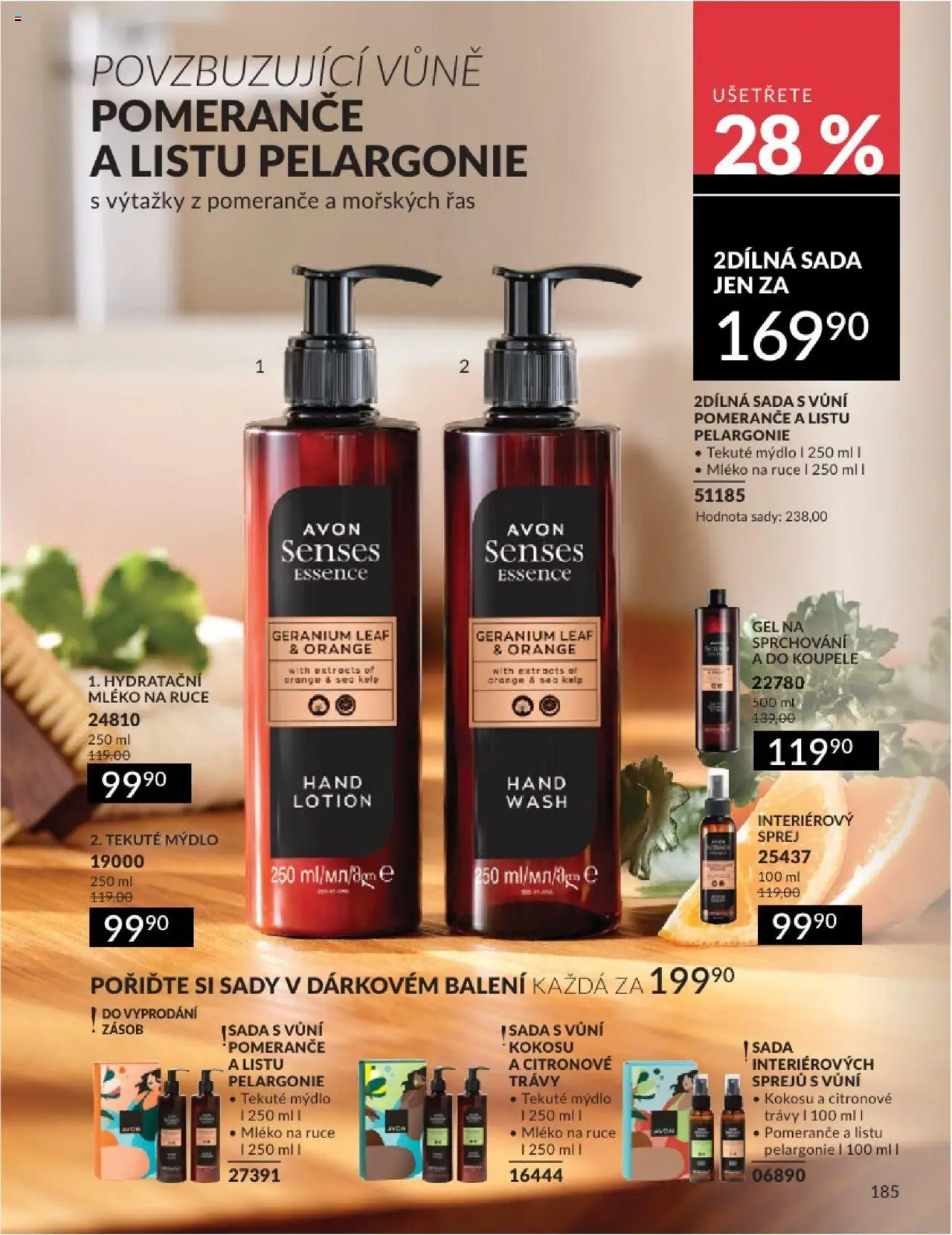 Avon katalog 6/2025 od 01.06.2025 | Strana: 185 | Produkty: Mýdlo, Mléko, Pomeranče, Essence