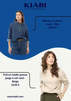 Kiabi - Prévisualisation de Kiabi catalogue Hiver valide à partir de 07.01.2026 | Page: 4 | Produits: Pull, Blouse