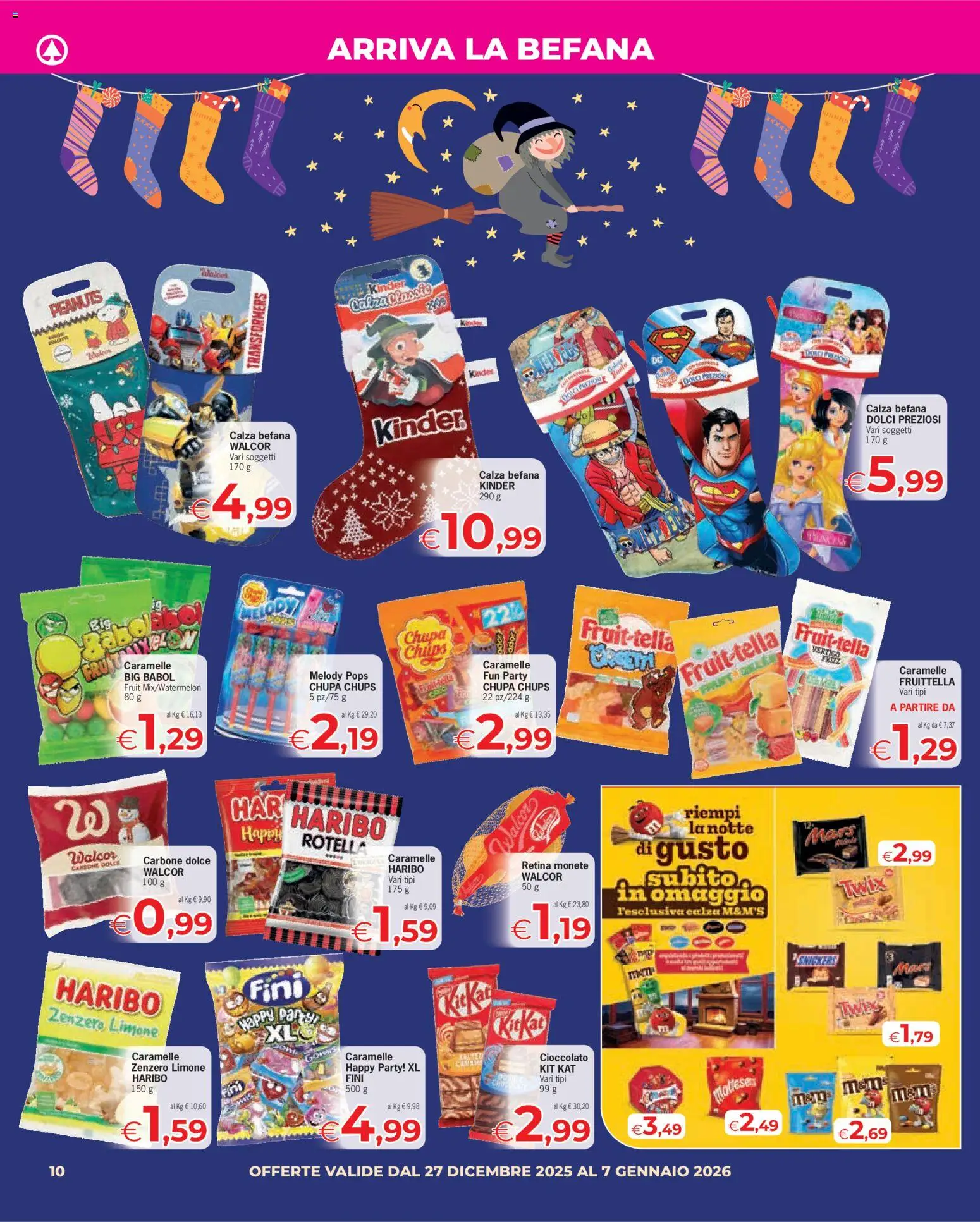 Volantino Eurospar del 27.12.2025 | Pagina: 10 | Prodotti: Cioccolato, Caramelle, Limone