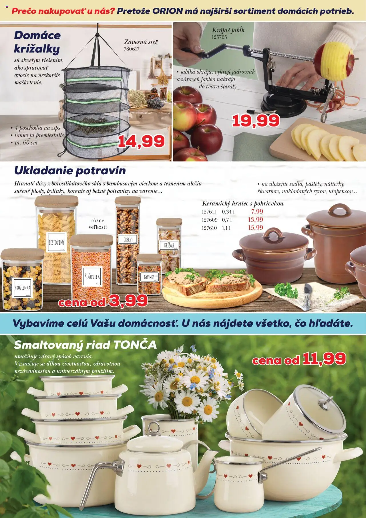 Nové Orion Trade s.r.o akcie – leták je platný od 03.10.2025 | Strana: 3 | Produkty: Jablká, Cestoviny, Orechy, Ovocie