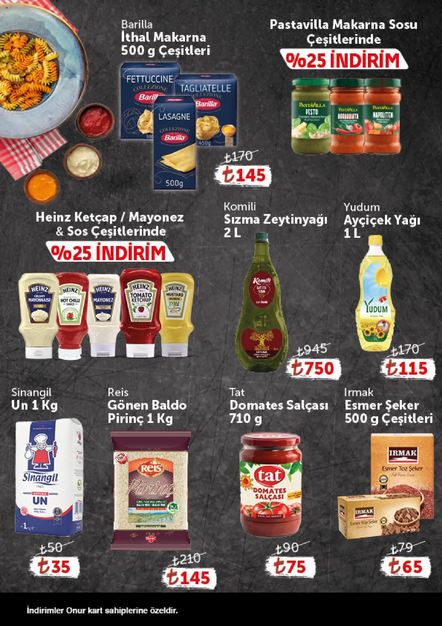 Onur Market - Katalog Gurme - 28.04.2026 tarihinden itibaren geçerlidir | Sayfa: 6 | Ürünler: Domates, Ketçap, Mayonez, Sos