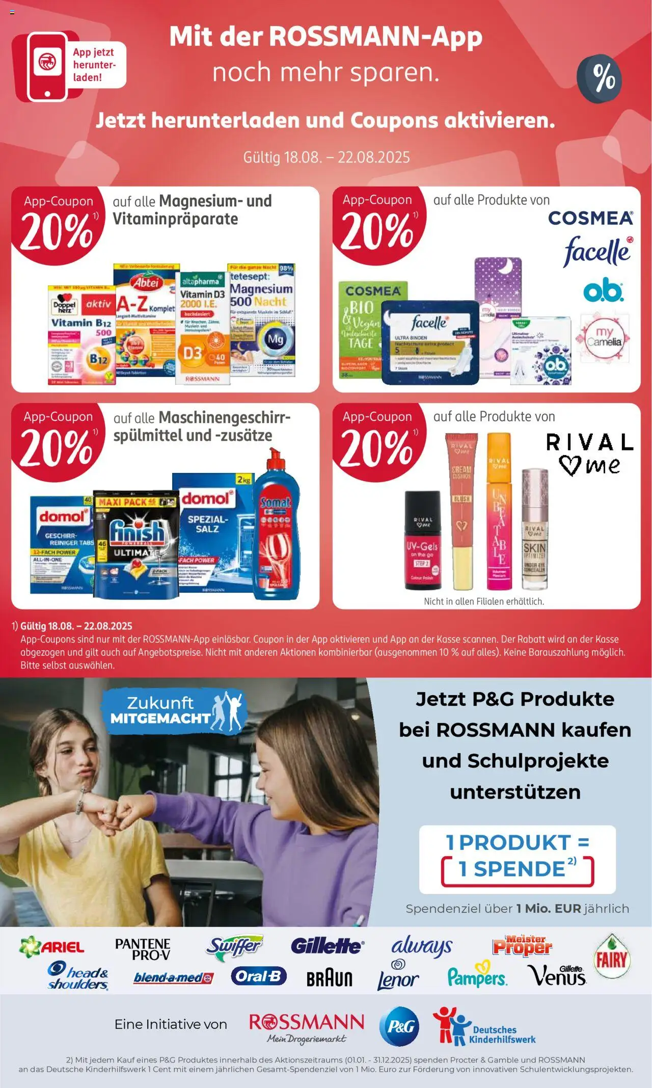 Rossmann Prospekt 	 - gültig ab dem 18.08.2025 | Seite: 14 | Produkte: Lenor, Ariel, Concealer, Blush