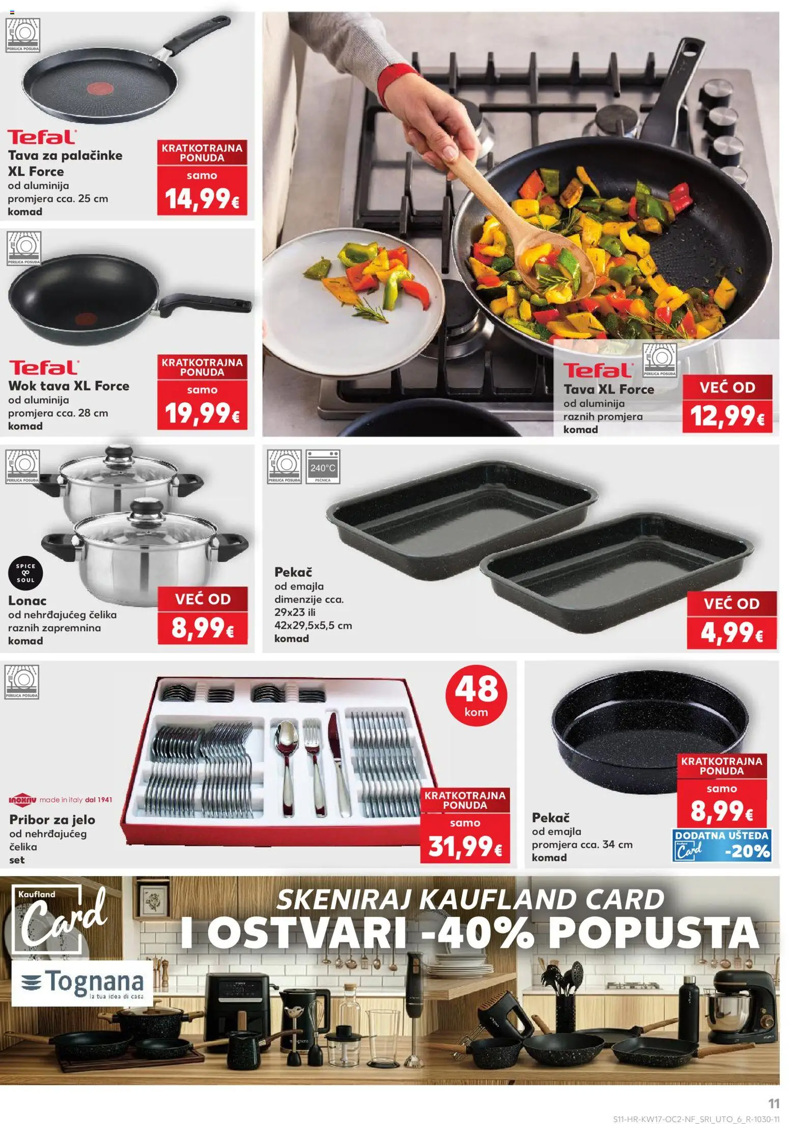 Kaufland katalog | vrijedi od 22.04.2026 | Stranica: 11 | Proizvodi: Perilica posuđa, Tava, Lonac, Pribor za jelo