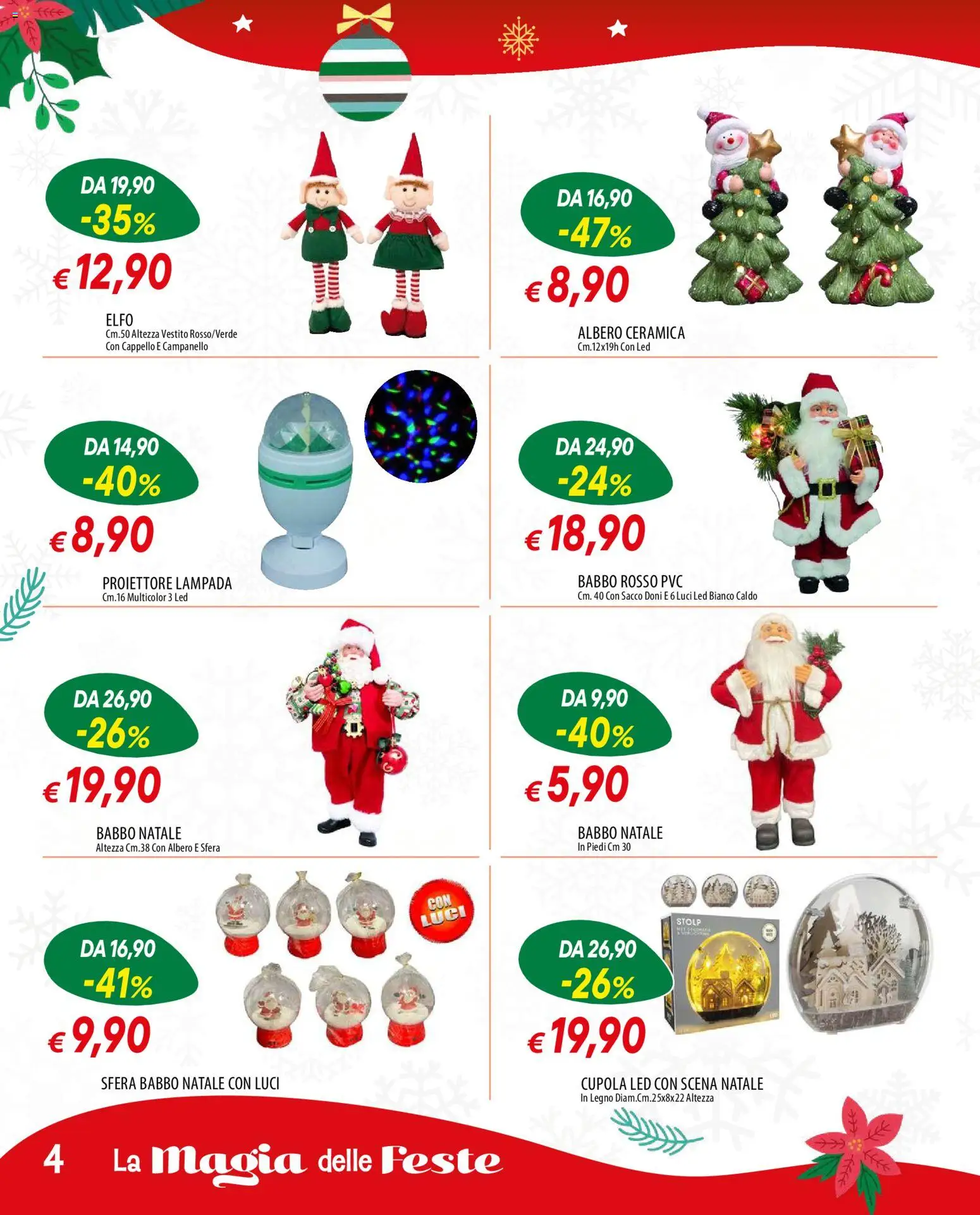 Volantino Famila del 13.11.2025 | Pagina: 4 | Prodotti: Vestito, Cappello, Lampada