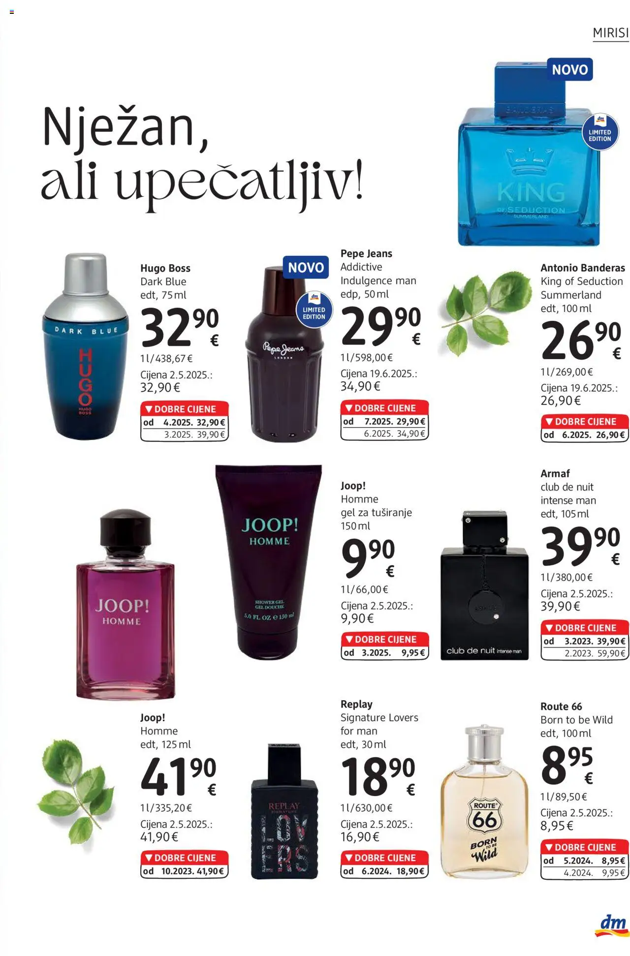 DM katalog | vrijedi od 01.08.2025 | Stranica: 15 | Proizvodi: Miris, Gel za tuširanje