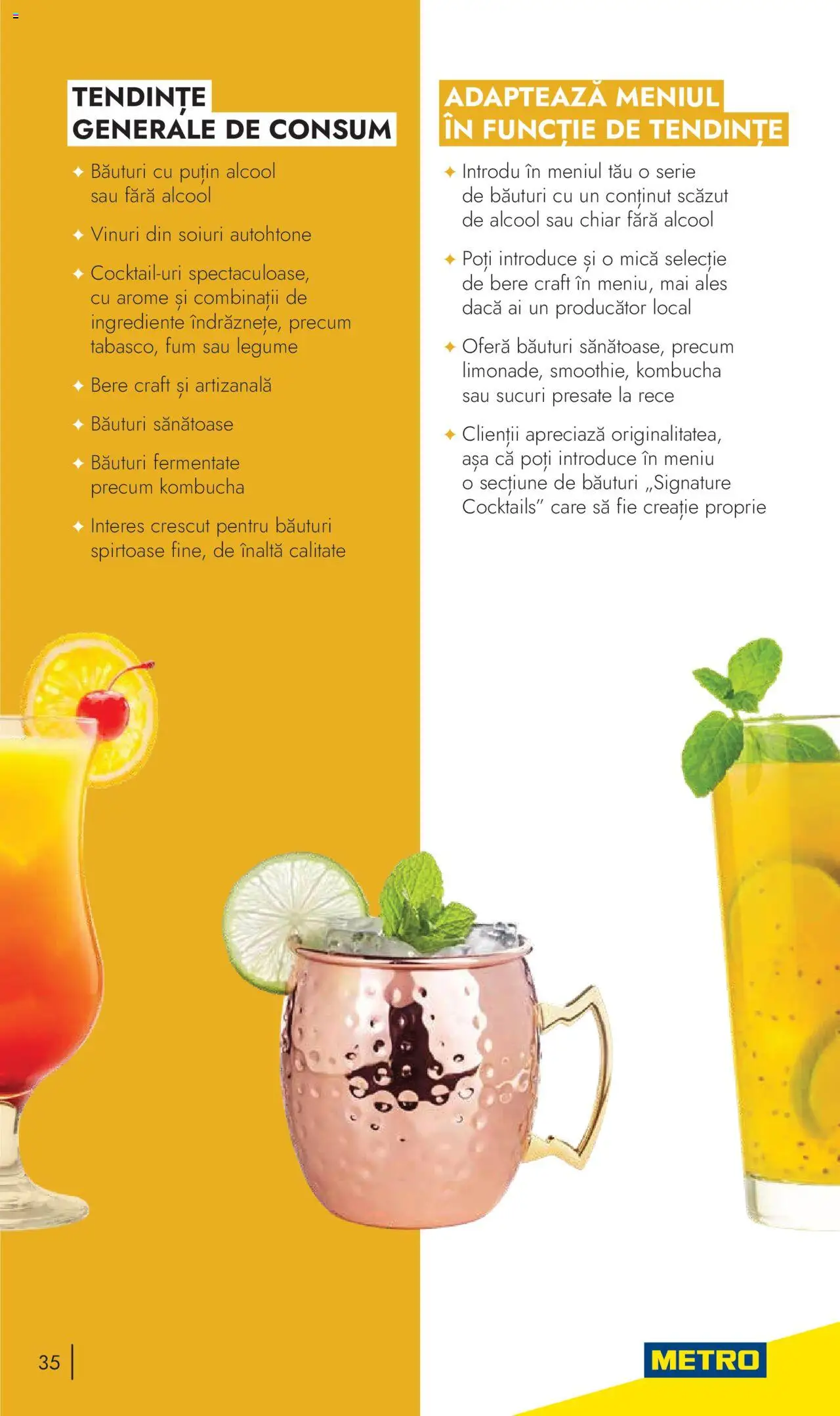 Metro catalog - Tendinte si Recomandari – valabil de la 24.10.2023 | Pagină: 35 | Produse: Bere, Legume