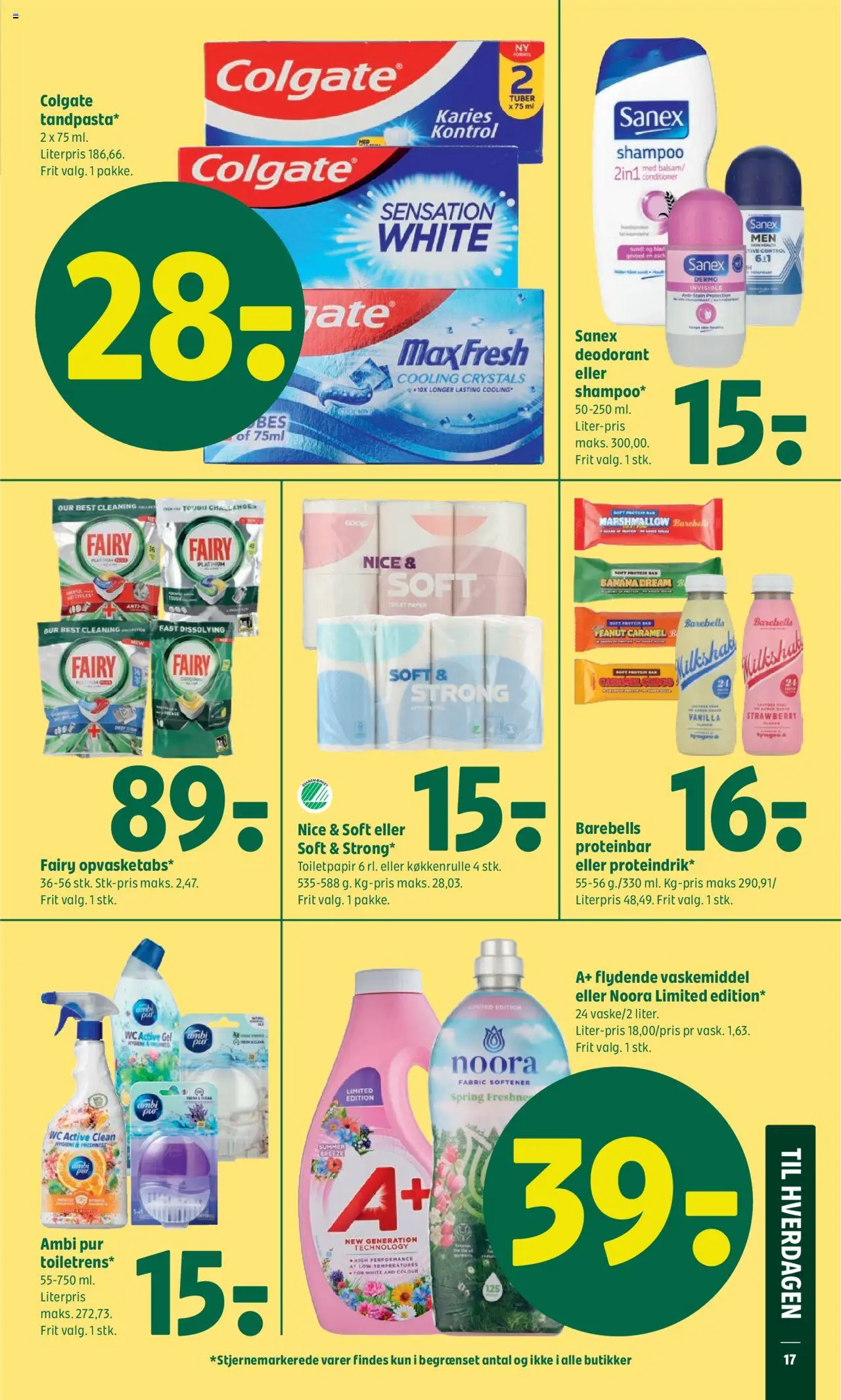 Coop 365 Tilbudsavis gyldig fra 10.07.2025 | Side: 19 | Produkter: Shampoo, Deodorant, Toilet, Milkshake