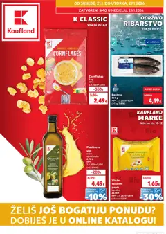 Katalog Kaufland - Pregled kataloga iz trgovine Kaufland, vrijedi od 21.01.2026