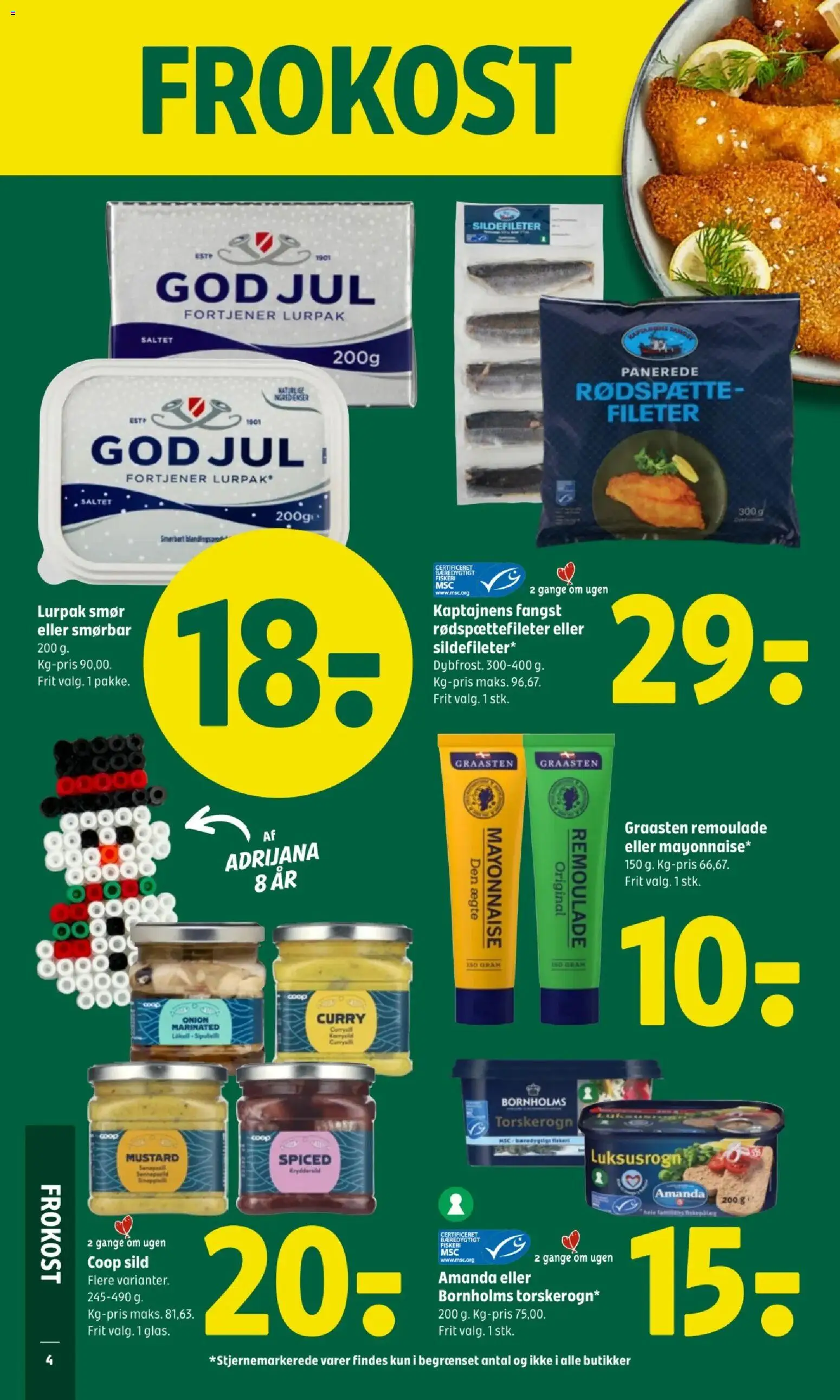 Coop 365 tilbudsavis – gyldig fra 27.11.2025 | Side: 6 | Produkter: Smør, Remoulade, Sild, Torskerogn
