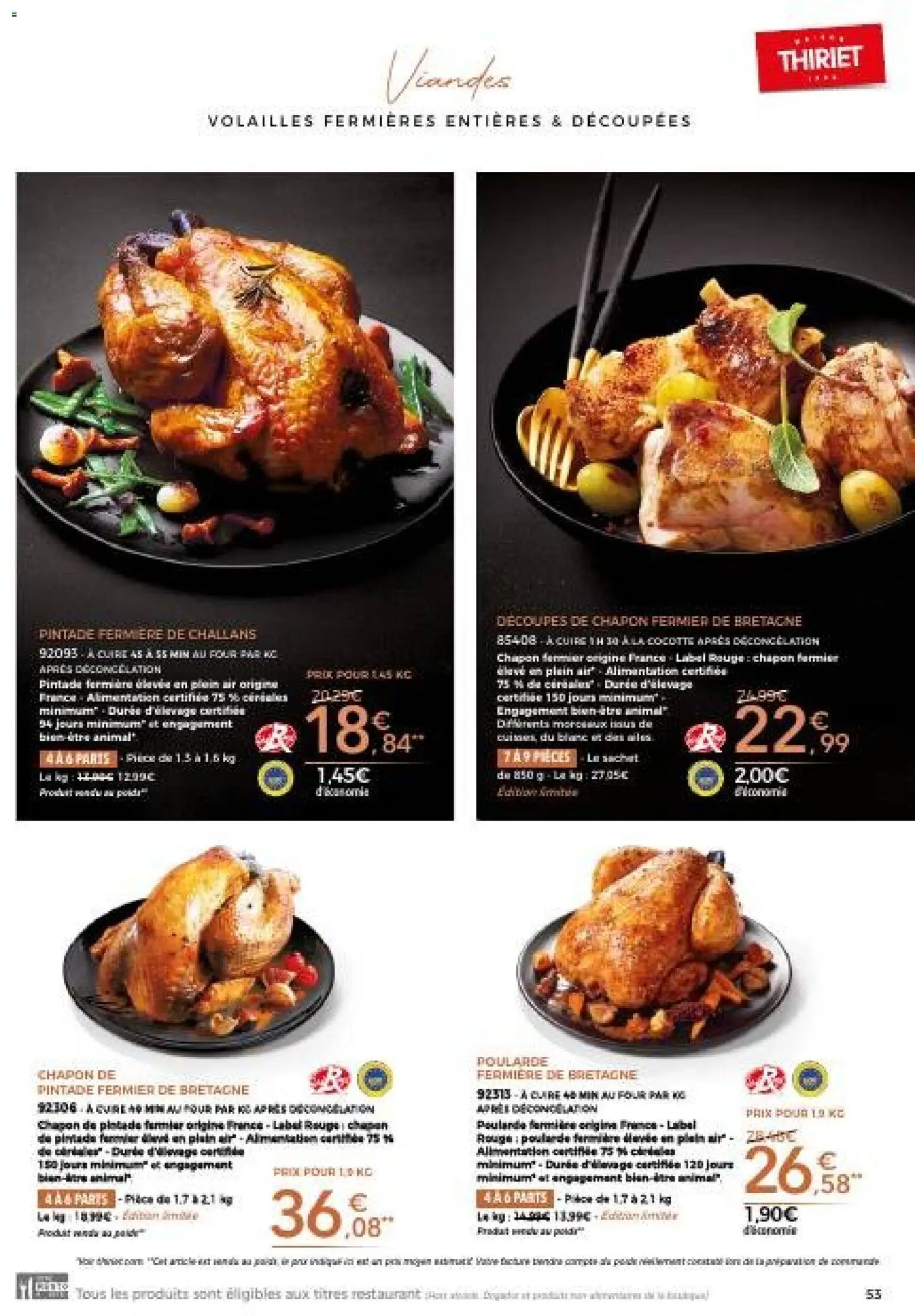 {H1} | Page: 53 | Produits: Chapon, Four, Pintade