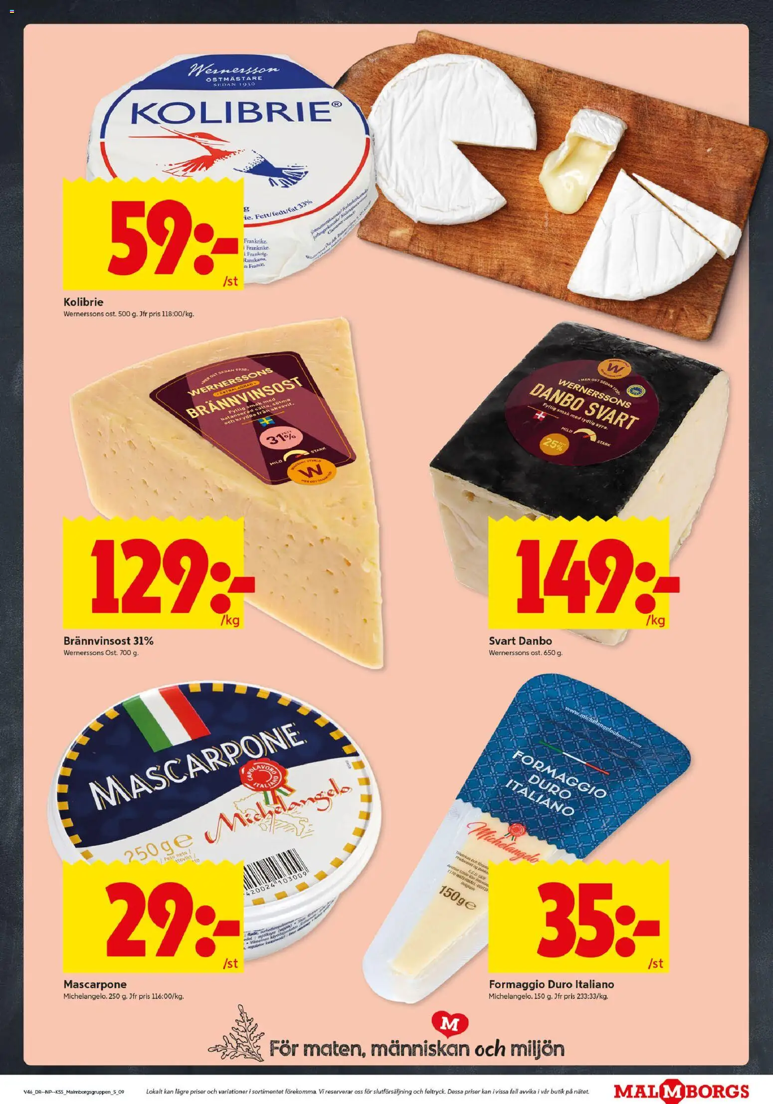 ICA Kvantum reklamblad aktuell från 10.11.2025 | Sida: 9 | Produkter: Mjölk, Ost
