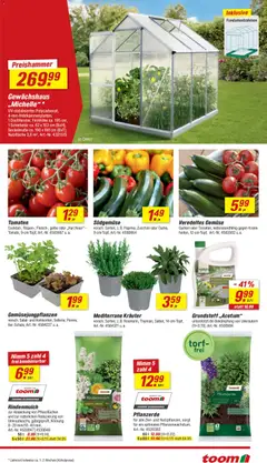 Toom Baumarkt Prospekt 	 ab 04.04.2026 gültig | Seite: 3 | Produkte: Pflanzerde, Zucchini, Gurken, Salat