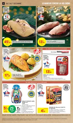 Intermarché - Prévisualisation de RÂBLE DE LAPIN X4 VOLAÉ, Râble de lapin x4 Volaé, 450 g environ. Offre valable sur d'autres variétés de la gamme, répondant à des caractéristiques et des prix différents, signalés en magasin ou sur le drive. valide à partir de 02.12.2025 | Page: 14