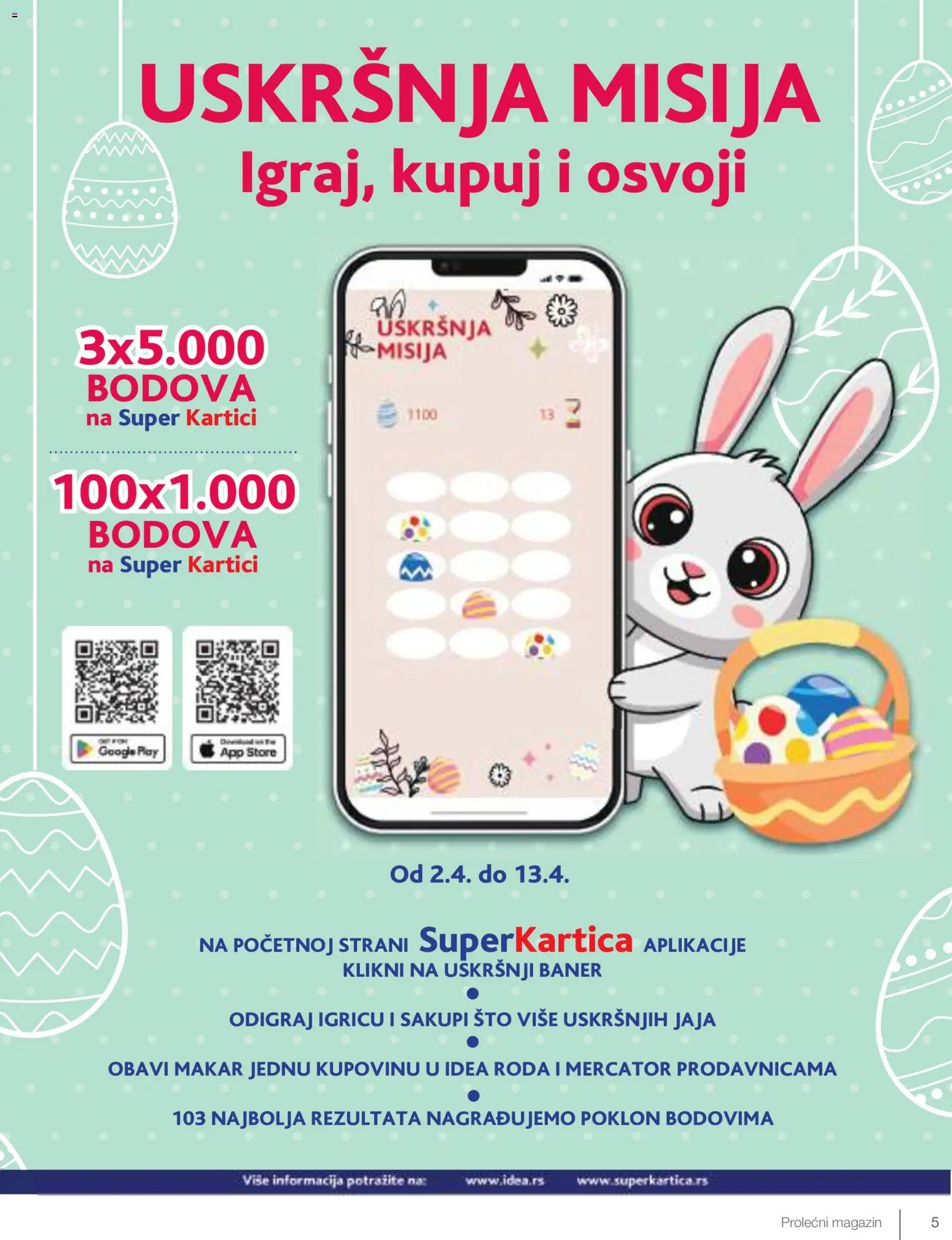 Idea katalog - važi od 09.04.2026 | Strana: 5 | Proizvode: Sto, Jaja