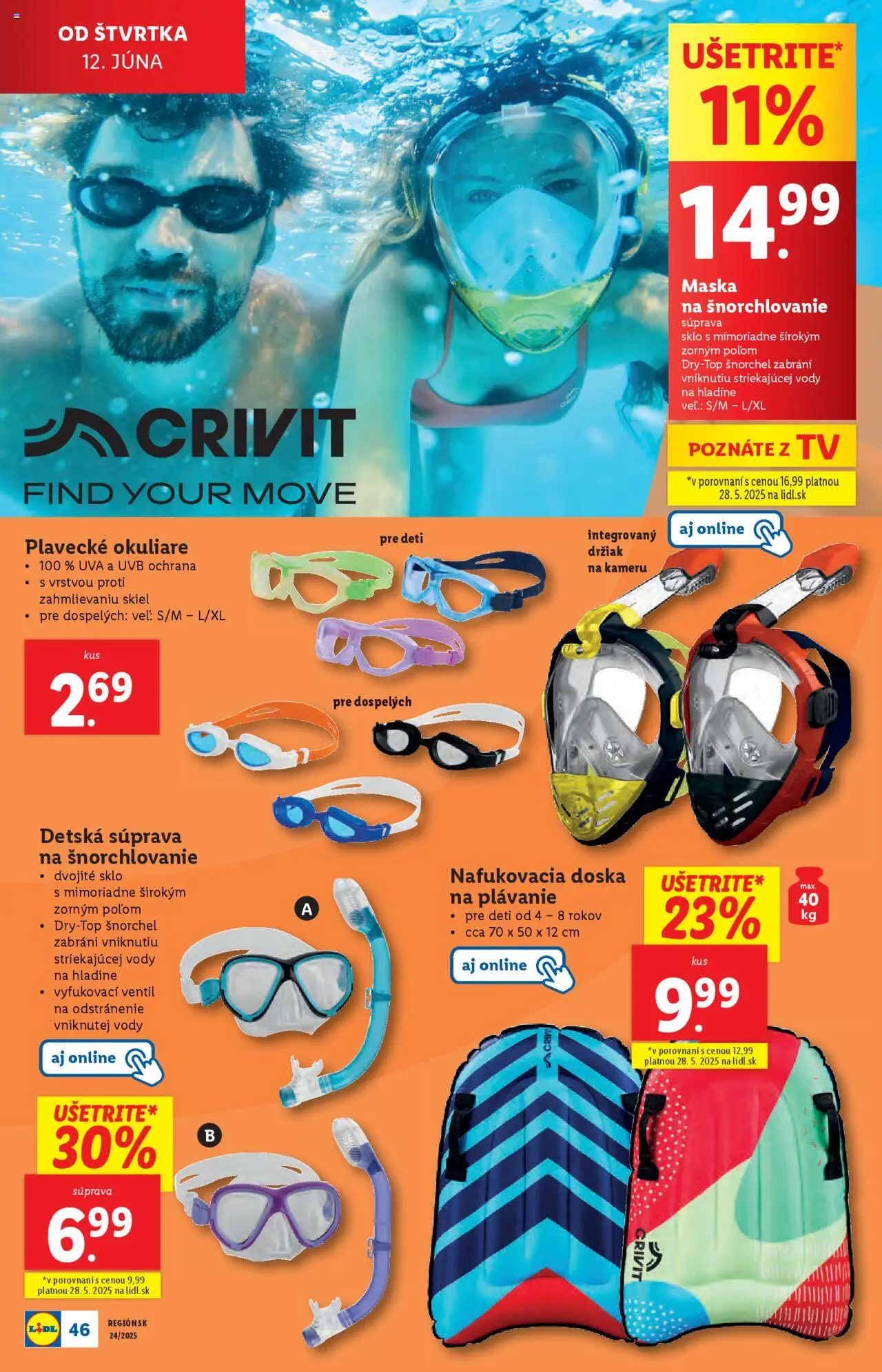 Lidl leták │ platný od 09.06.2025 | Strana: 50 | Produkty: Tv, Ventil, Okuliare