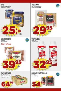 Nya Pulsen - erbjudanden - Förhandsvisning av reklamblad från butik Nya Pulsen aktuell från 15.12.2025 | Sida: 30 | Produkter: Köttbullar, Prinskorv, Smör, Grädde