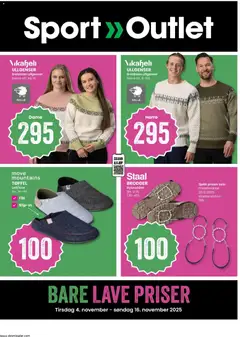 Forhåndsvisning av Sport Outlet kundeavis gyldig fra 04.11.2025