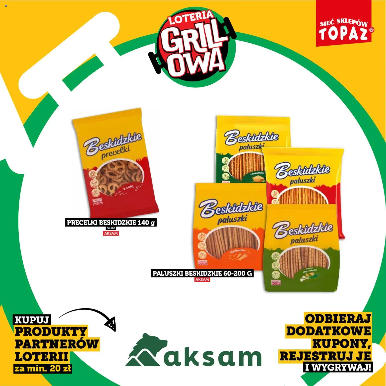 Topaz gazetka - Kupuj, Grilluj I Wygrywaj od 20.04.2026 | Strona: 5 | Produkty: Paluszki