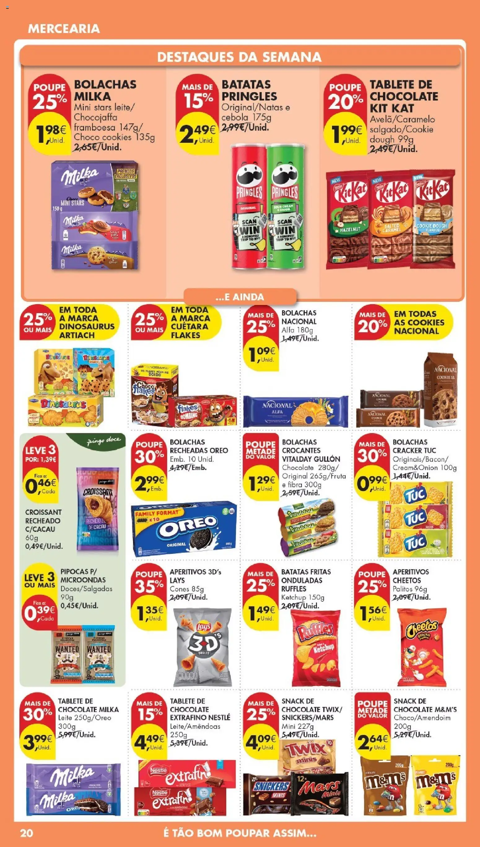 Pingo Doce Poupe Esta Semana Madeira │ válido de 21.04.2026 | Página: 20 | Produtos: Bolachas, Cebola, Microondas, Ketchup