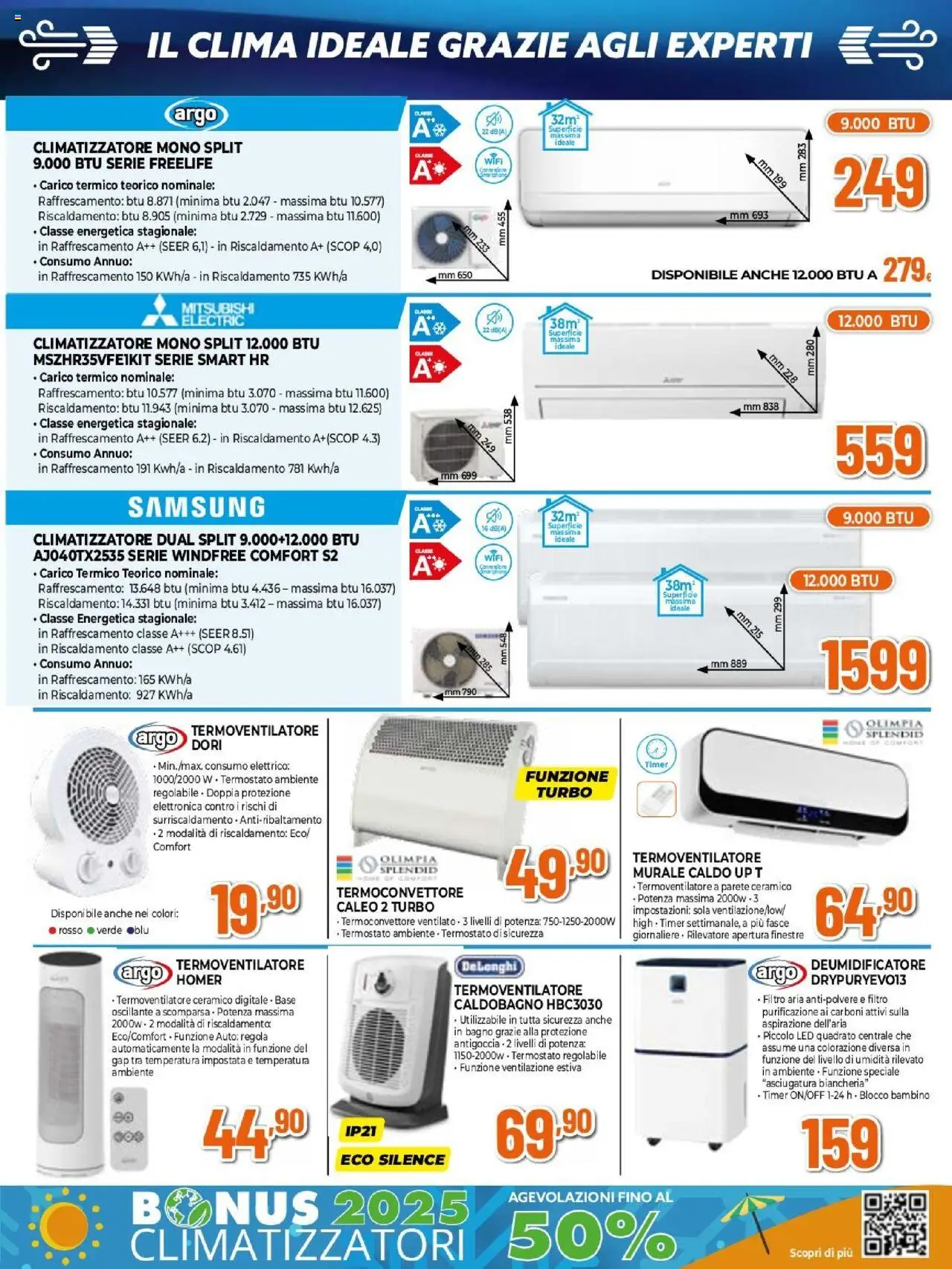 Volantino Expert del 02.10.2025 | Pagina: 19 | Prodotti: Climatizzatore, Deumidificatore, Bagno, Samsung