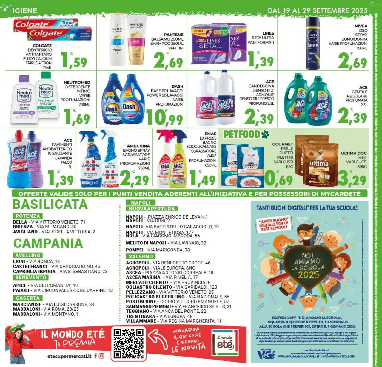 Volantino Eté del 19.09.2025 | Pagina: 12 | Prodotti: Balsamo, Detergente, Anticalcare, Mango