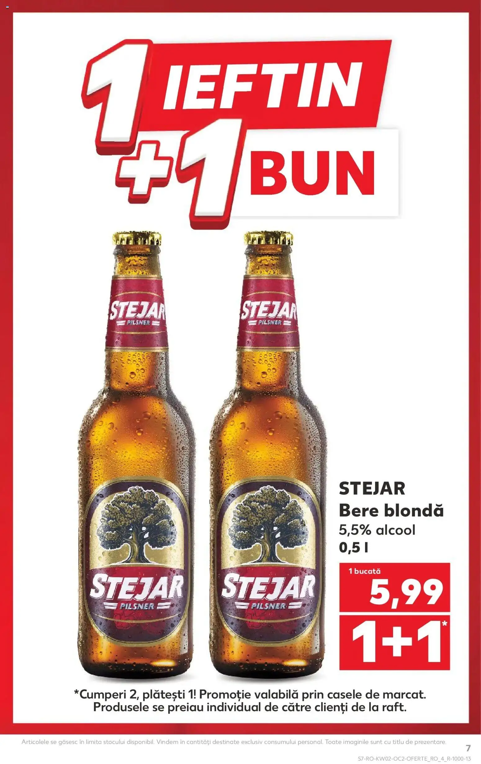 Noul catalog Kaufland – valabil de la 07.01.2026 | Pagină: 7 | Produse: Bere