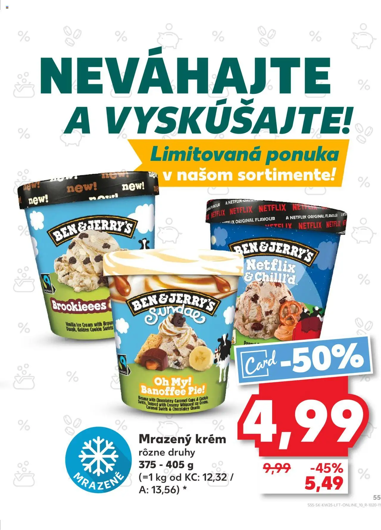 Nové Kaufland akcie – leták je platný od 19.06.2025 | Strana: 55 | Produkty: Krém