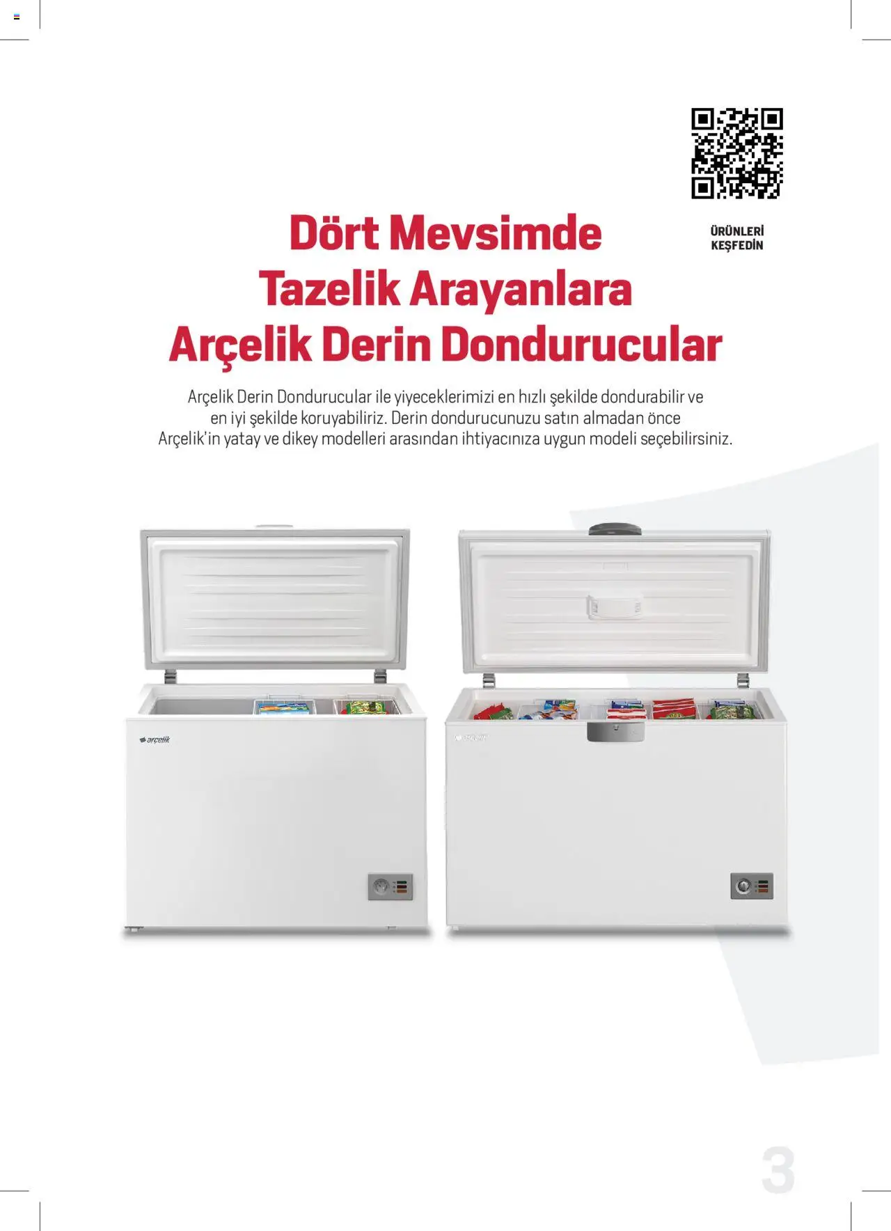 Arçelik Katalog - Dondurucu Kullanımında Püf Noktaları - 16.03.2023 tarihinden itibaren geçerlidir | Sayfa: 3