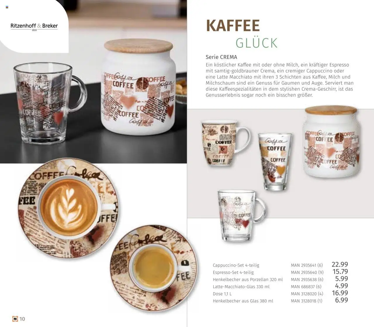 Müller Haushaltskatalog – gültig ab 03.10.2025 | Seite: 10 | Produkte: Milch, Kaffee