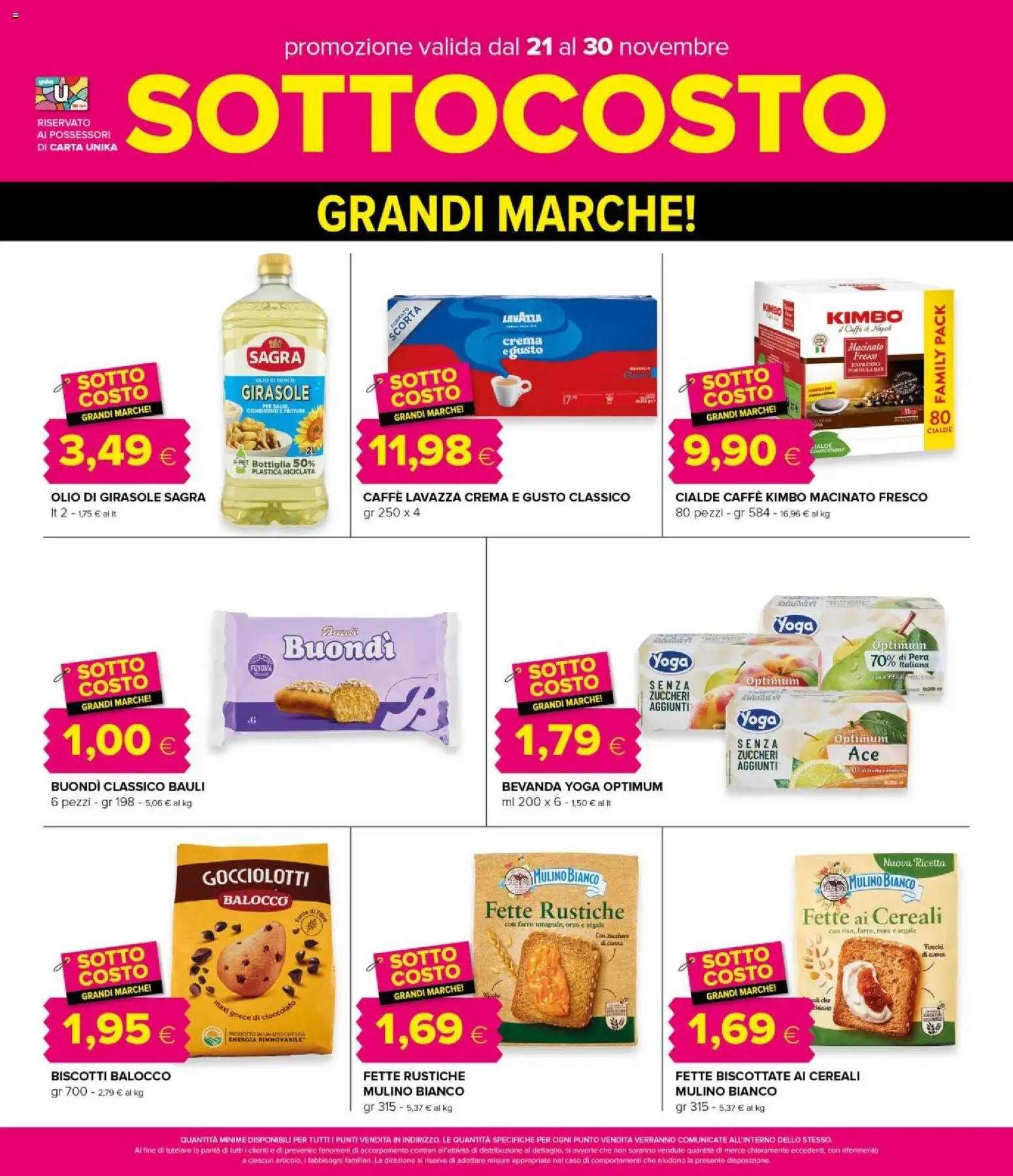 Volantino Oasi del 21.11.2025 | Pagina: 11 | Prodotti: Cioccolato, Cereali, Zucchero, Farro