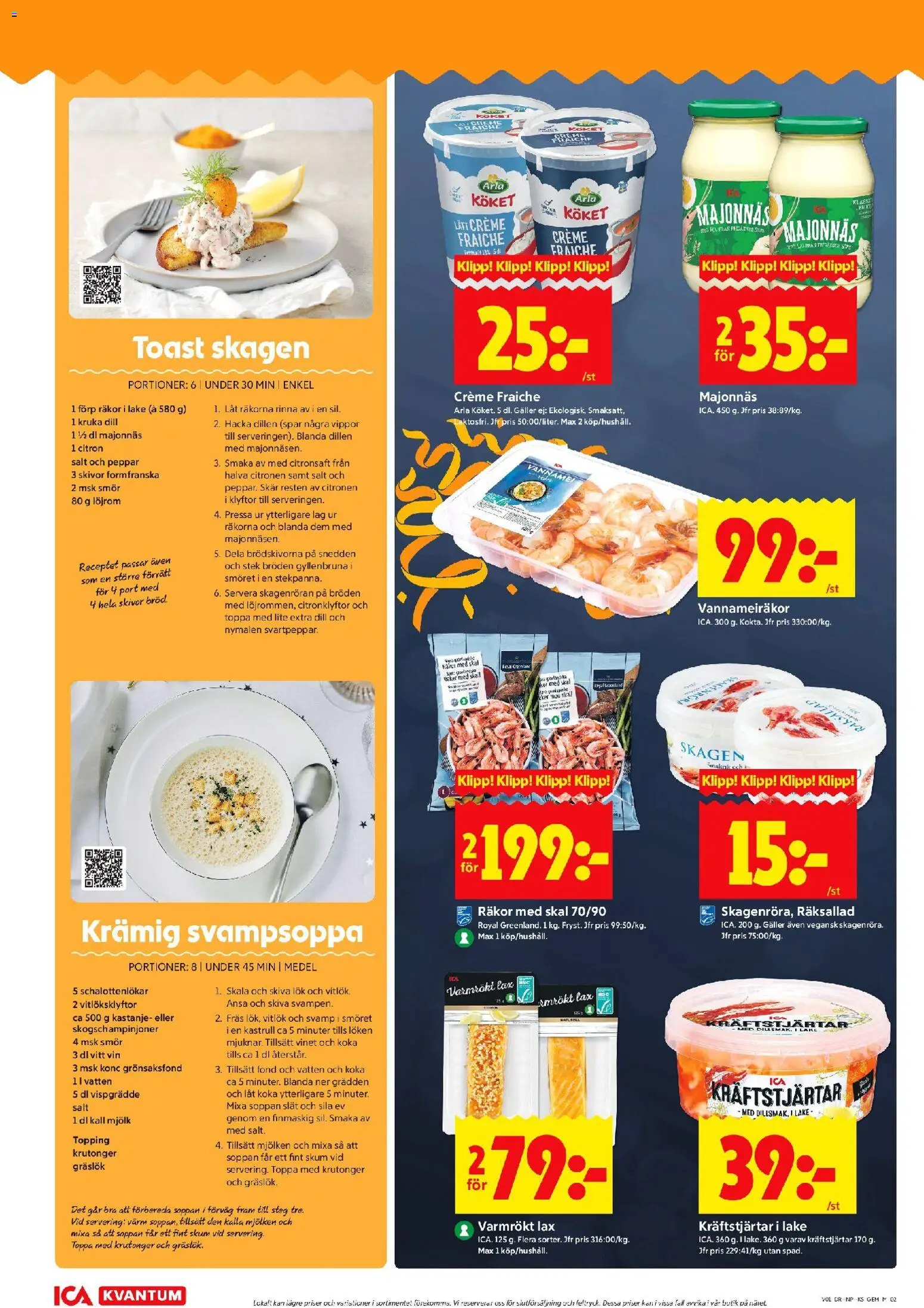 ICA Kvantum reklamblad aktuell från 29.12.2025 | Sida: 2 | Produkter: Galler, Gräslök, Lax, Citron