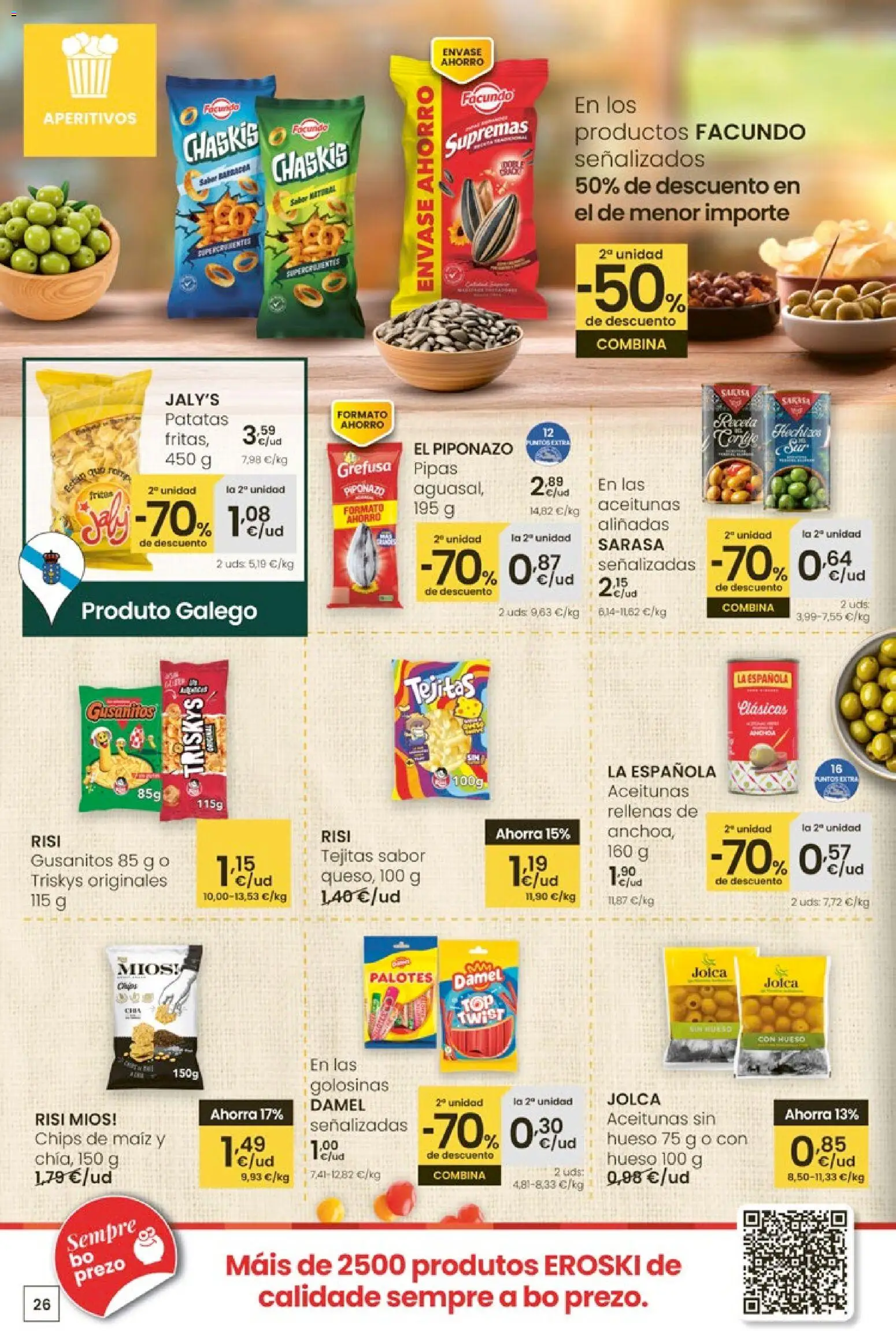 Eroski - Quieres ahorrar conmigo │ válido desde el 26.03.2026 | Página: 26 | Productos: Golosinas