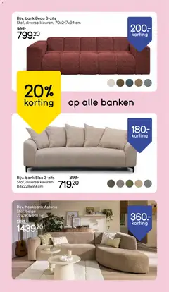 Leen Bakker - Folder - Voorbeeld van een folder van Leen Bakker, geldig van 02.02.2026 | Pagina: 14 | Producten: Bank, Papier blanc