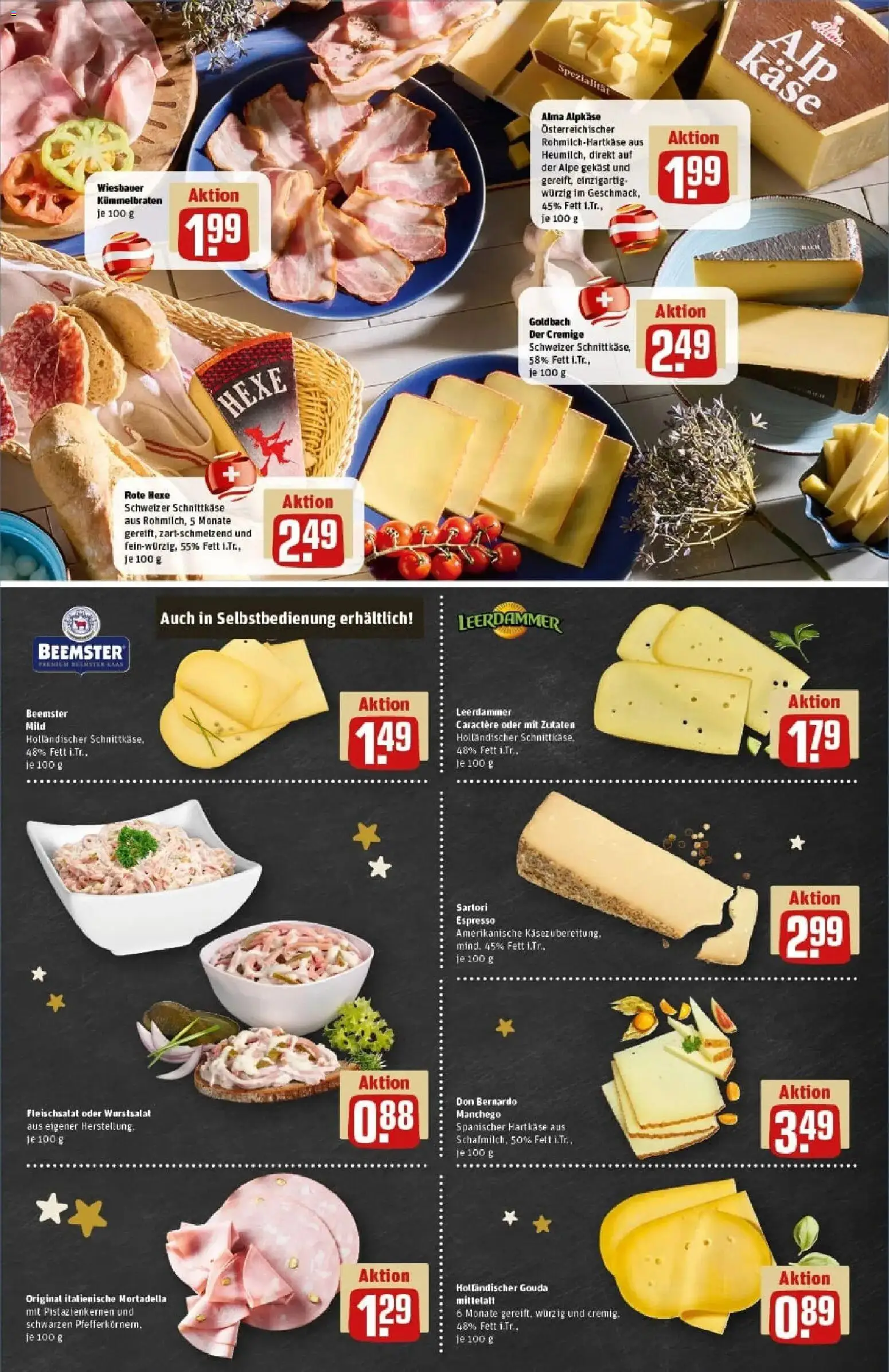 Rewe prospekt Moers	 – gültig ab 23.11.2025 | Seite: 11 | Produkte: Käse, Gouda, Leerdammer