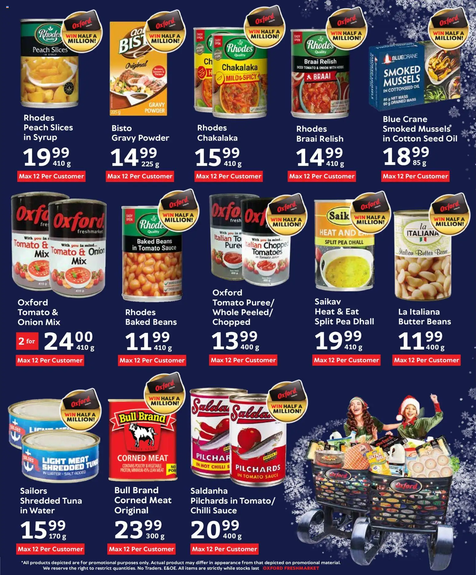 New Oxford Freshmarket catalogue – valid from 23.12.2025 | Page: 11 | Products: Pilchards, Baked beans, Water, Salt