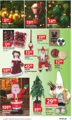 Pogląd oferty "E.Leclerc Gazetka - Kłodzko" - ważna od 12.11.2025 | Strona: 7 | Produkty: Choinka