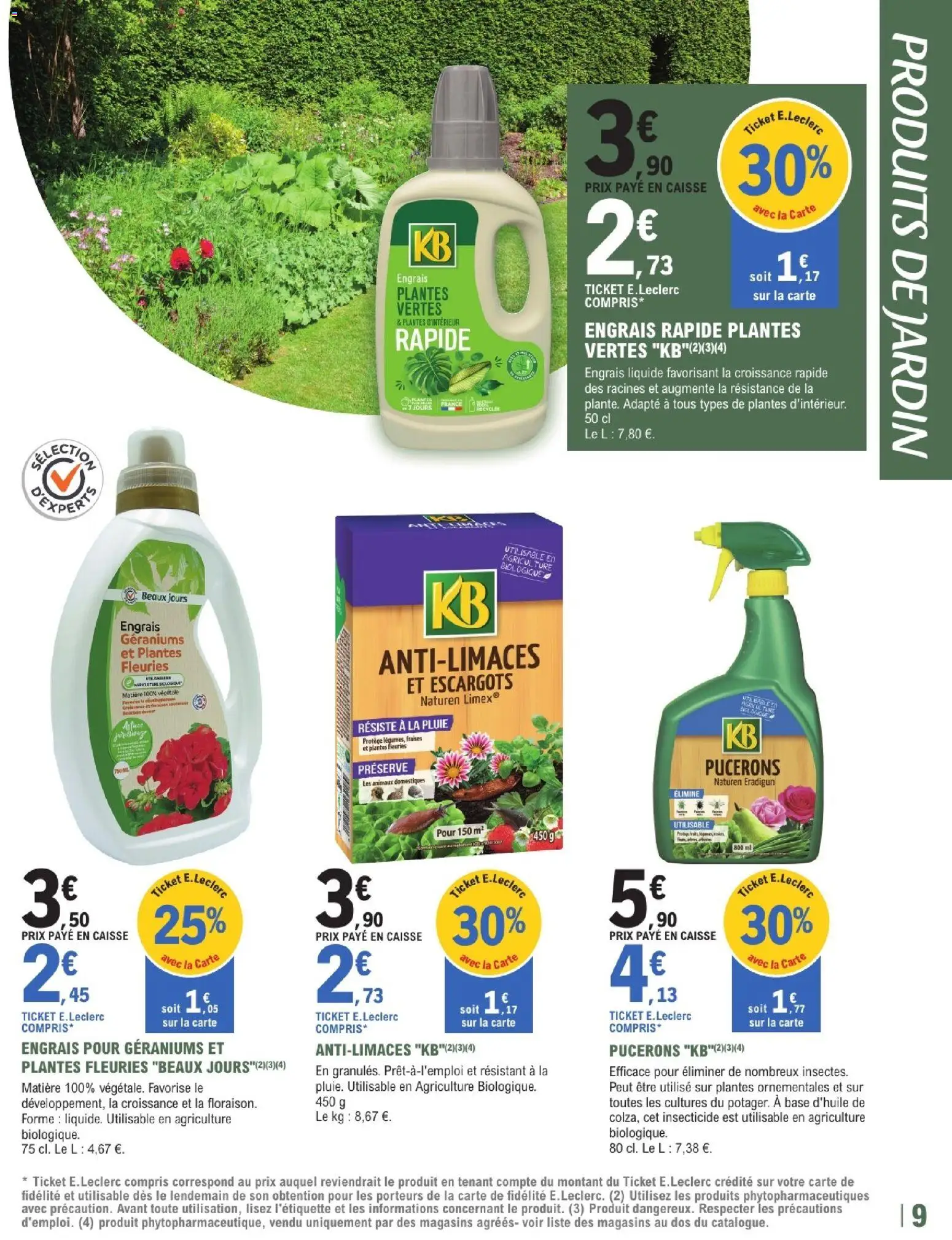 {H1} | Page: 9 | Produits: Base, Plantes, Escargots, Fraises